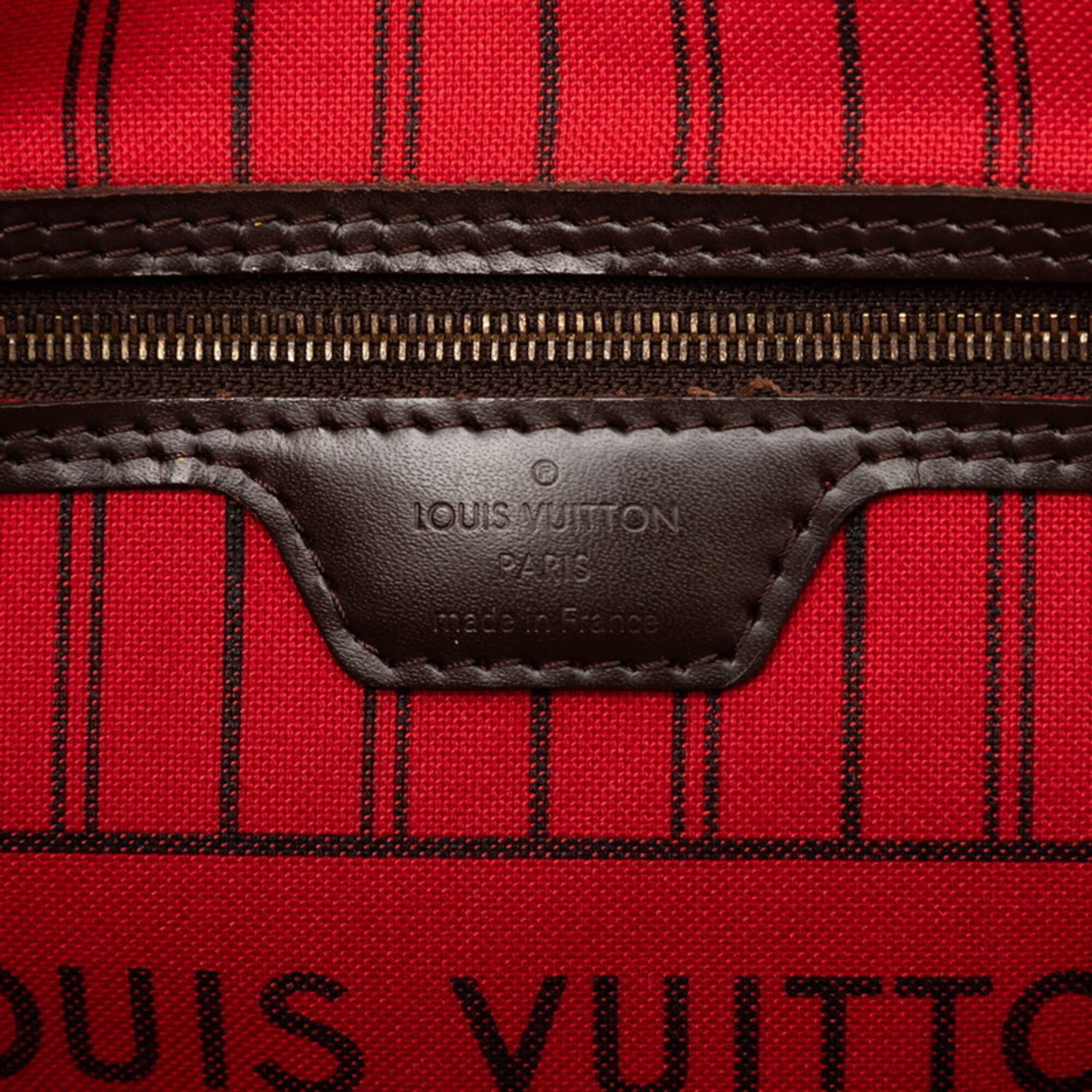 Louis Vuitton Brown Pvc Leather Handbag Pouch Tote Bag (Pre-Owned)