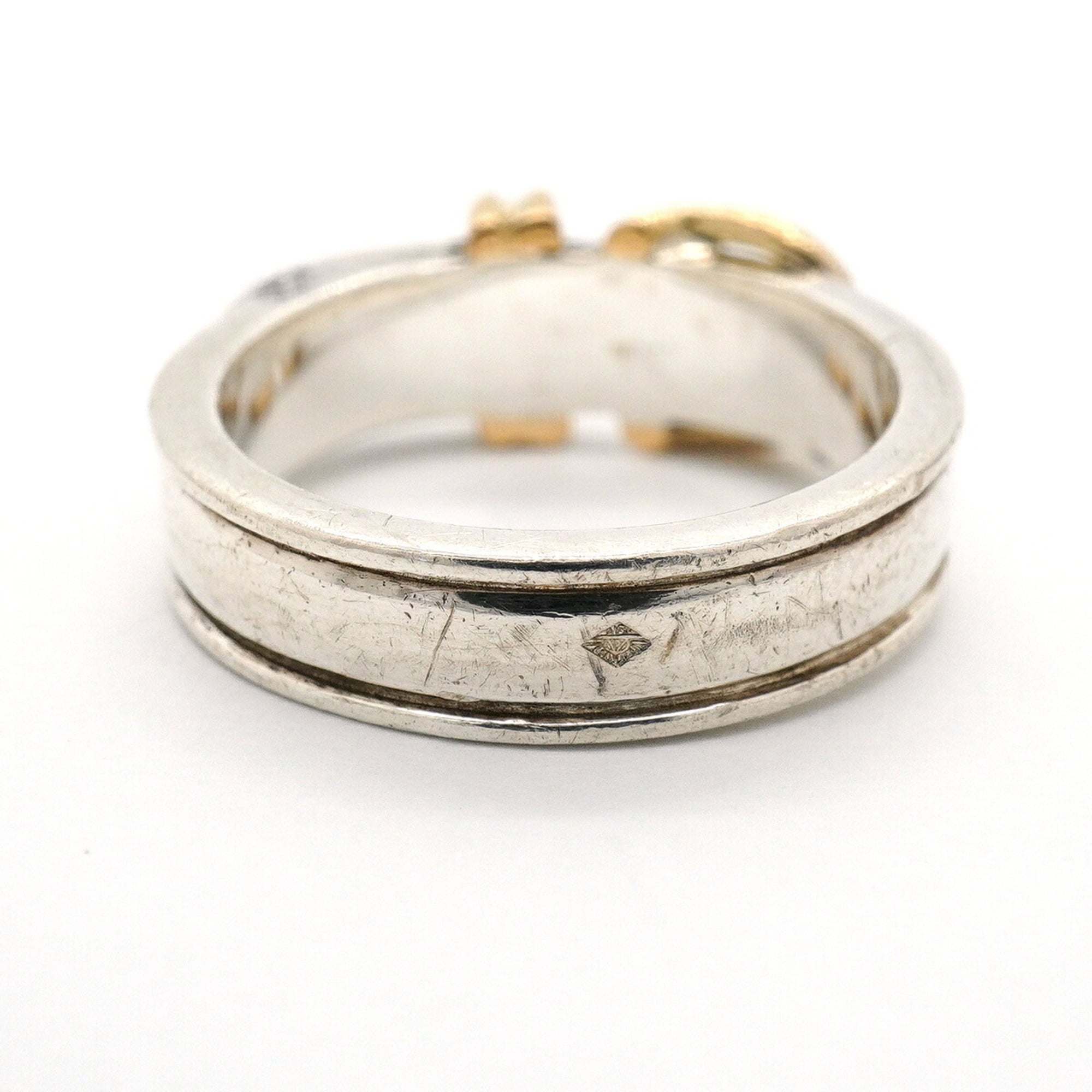 Hermes Yellow Gold (18K) Silver 925 Band Ring (Pre-Owned)