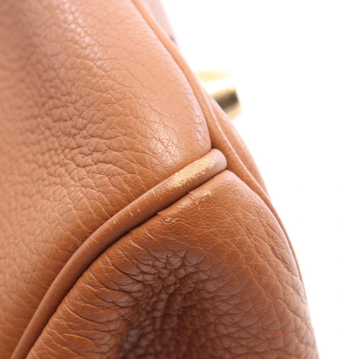 Hermes Brown Taurillon Clemence Leather Handbag (Pre-Owned)