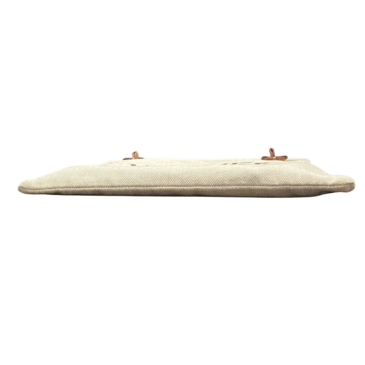 Hermes Ivory Toile Chevron Swift Leather Shoulder Bag (Pre-Owned)