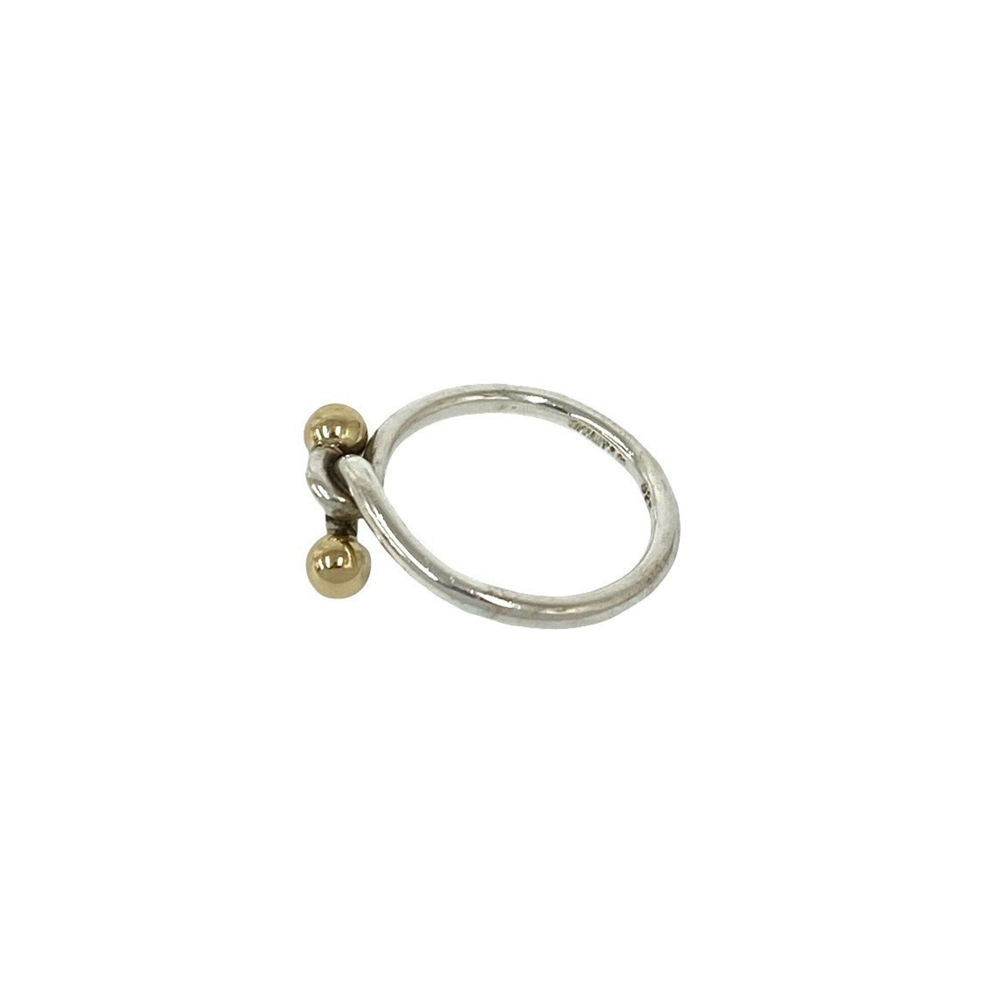 Tiffany Gold Silver Yellow Gold (18K) Silver 925 Band Ring (Pre-Owned)