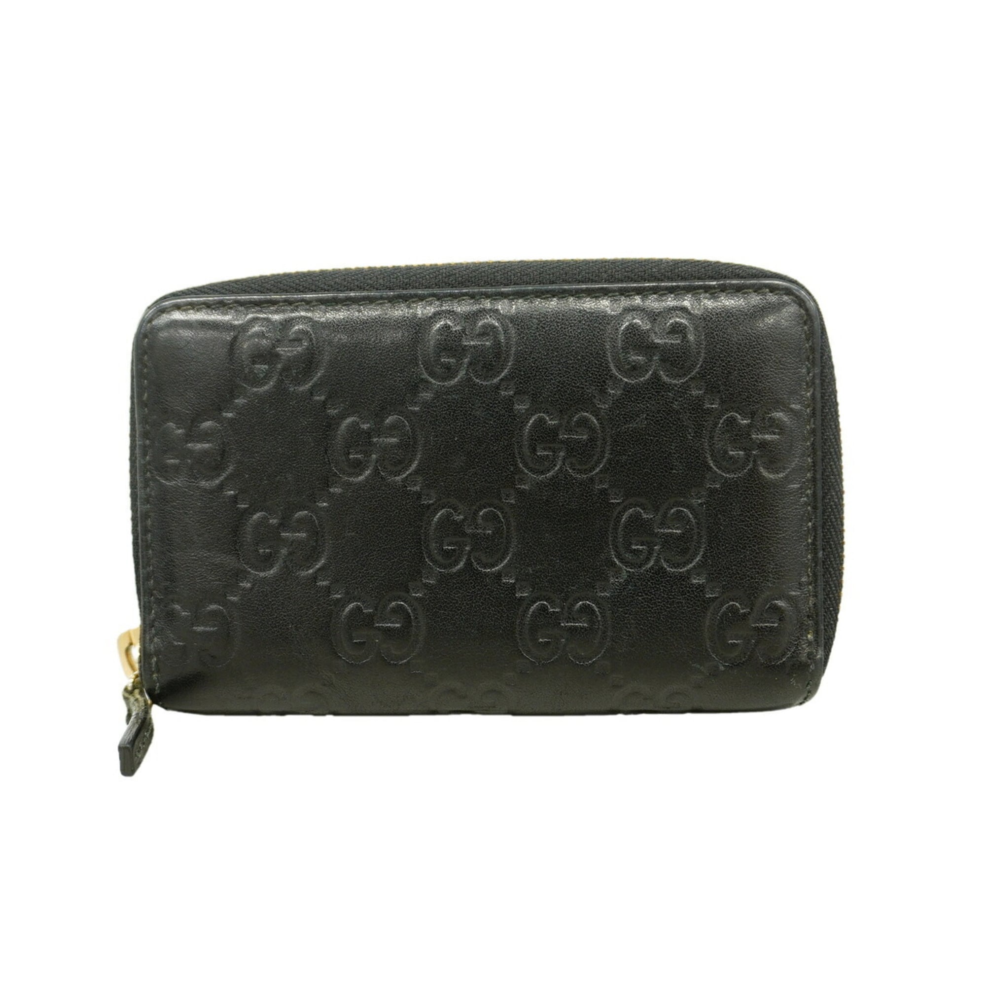 Gucci Black Leather Coin Purse/Coin Case (Pre-Owned)
