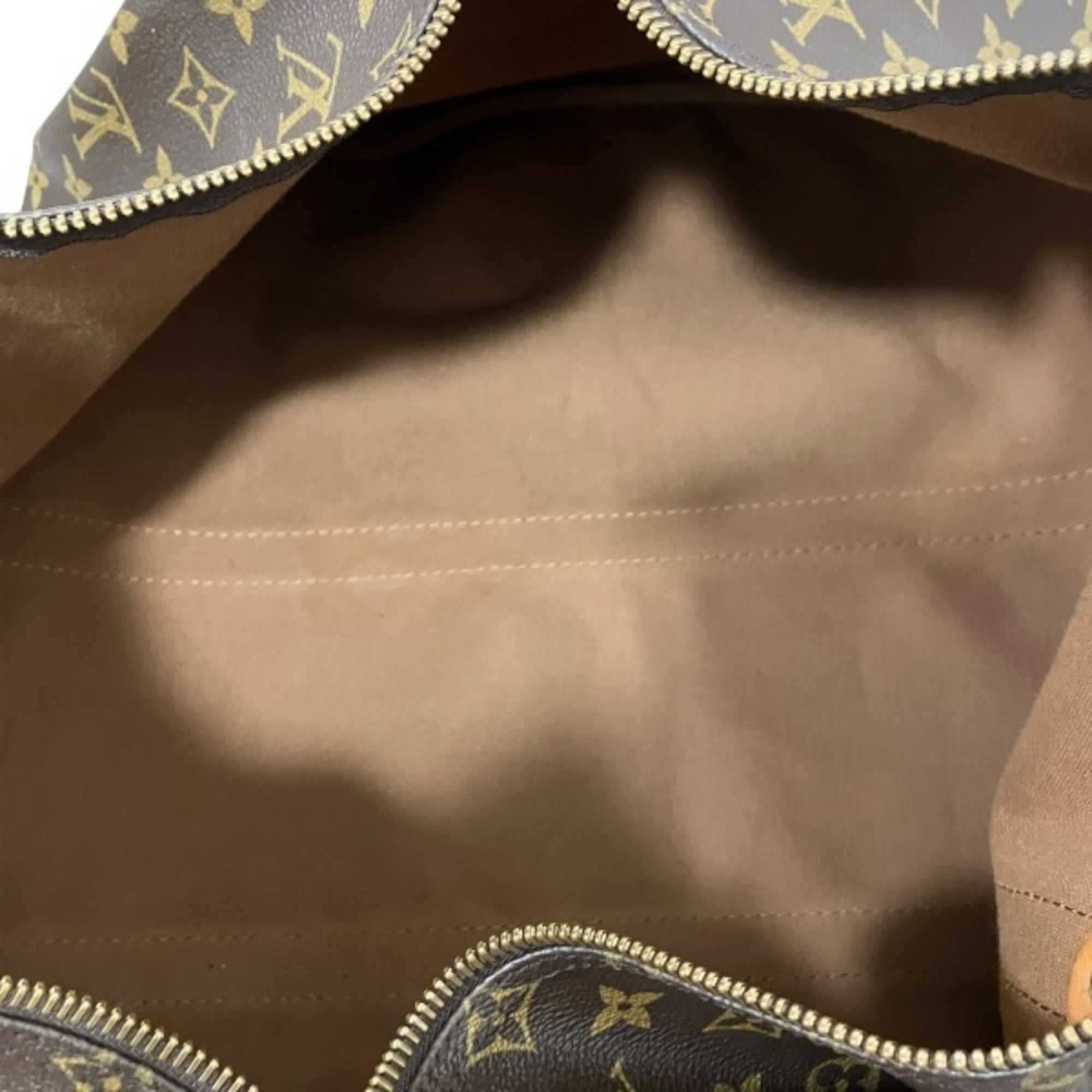 Louis Vuitton Brown Monogram Boston Bag Handbag (Pre-Owned)
