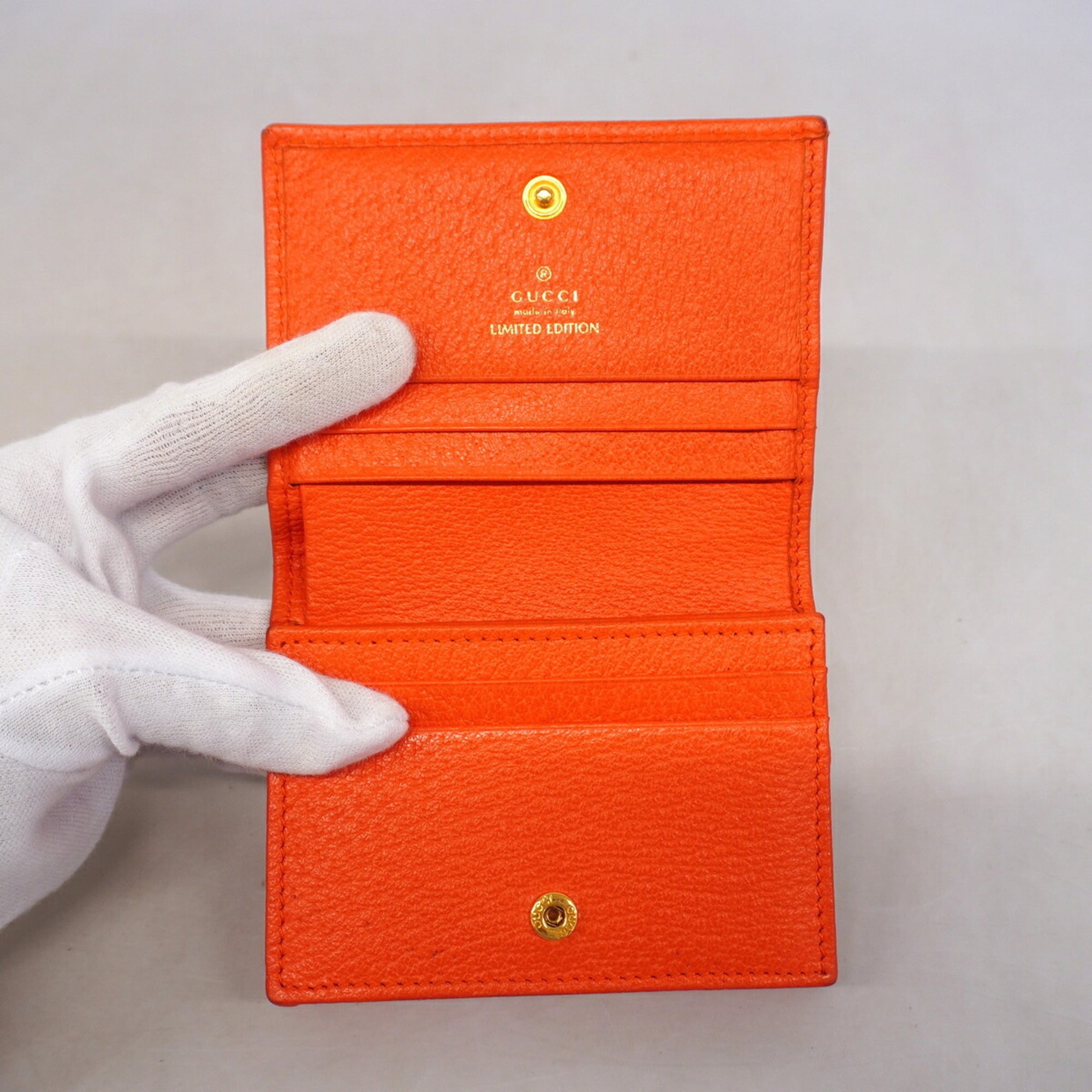 Gucci Orange Canvas Wallet (Bi-Fold) (Pre-Owned)