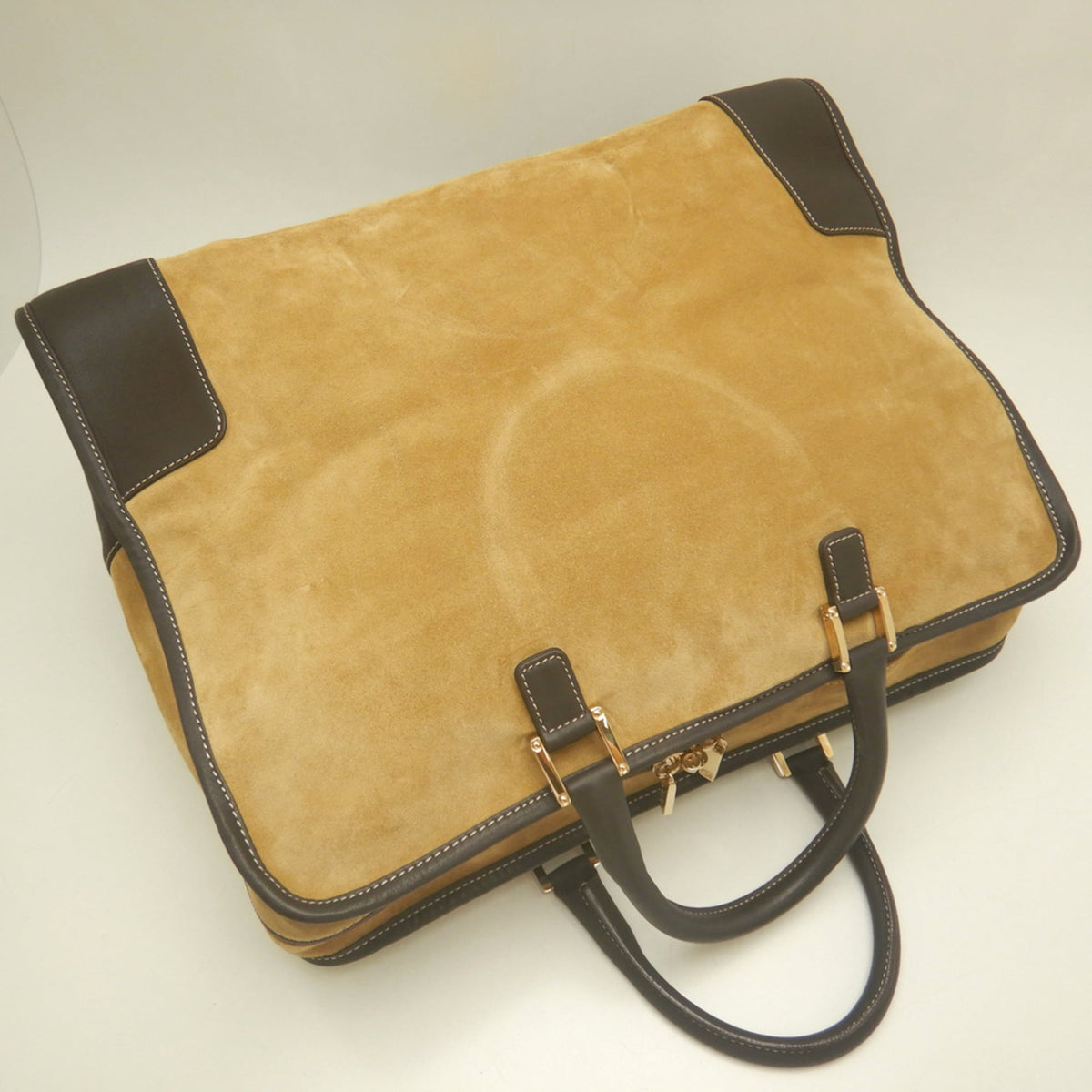 Loewe Brown Suede Leather Handbag (Pre-Owned)