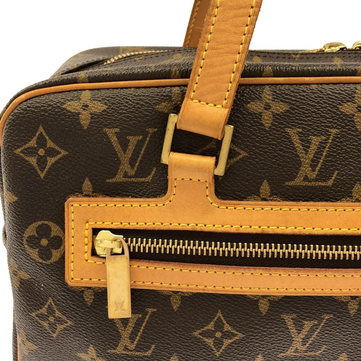 Louis Vuitton Monogram Marron Coated Canvas Shoulder Bag (Pre-Owned)