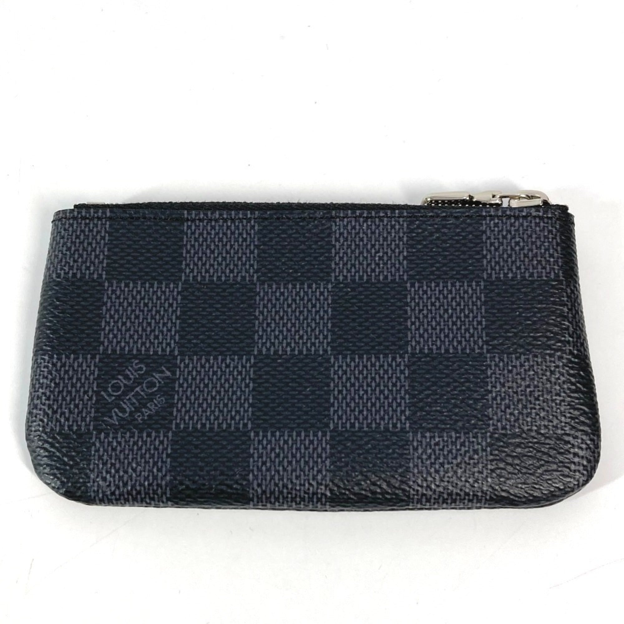 Louis Vuitton Black Damier Graphite Coin Purse/Coin Case (Pre-Owned)