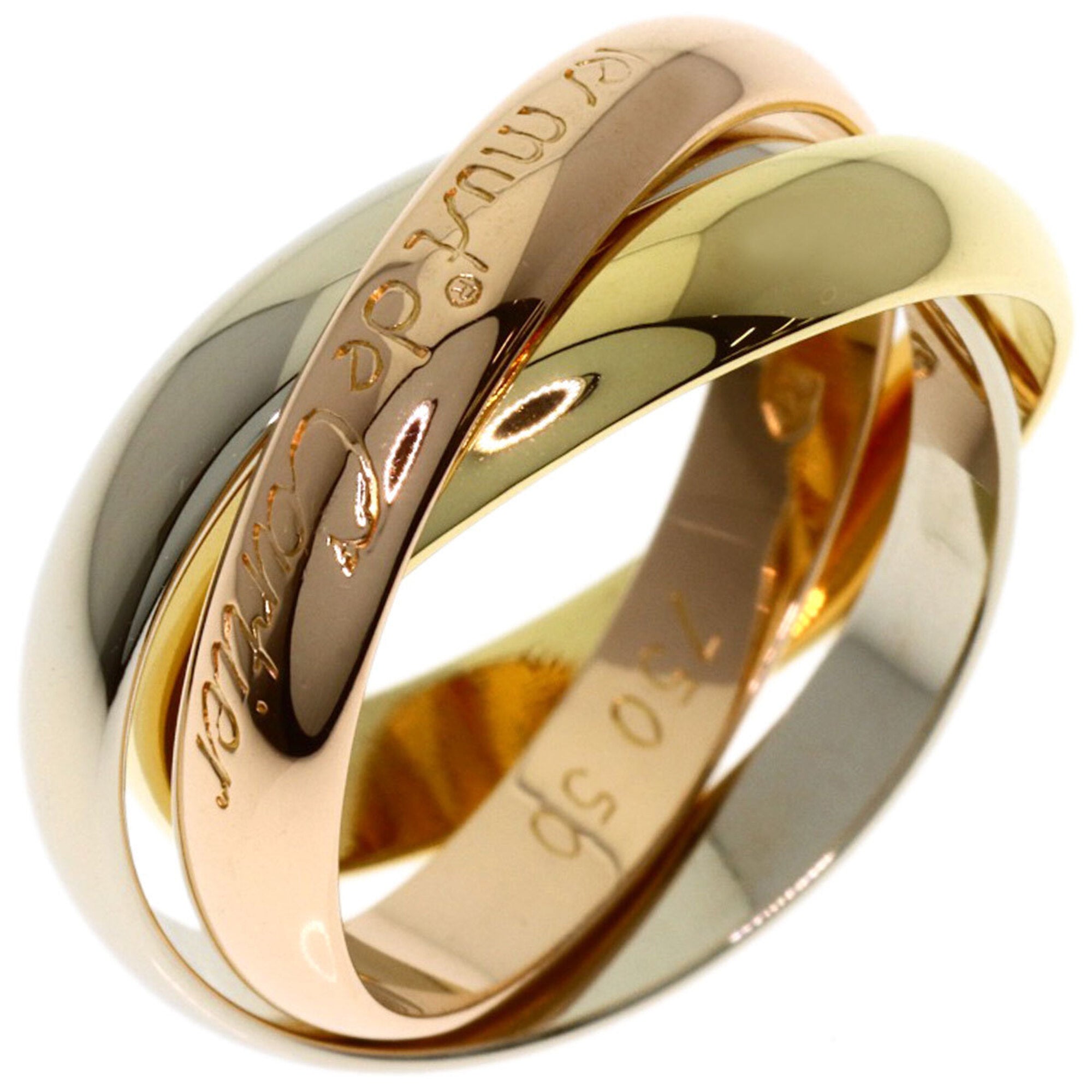 Cartier Yellow Gold (18K) Pink Gold (18K) White Gold (18K) Band Ring (Pre-Owned)
