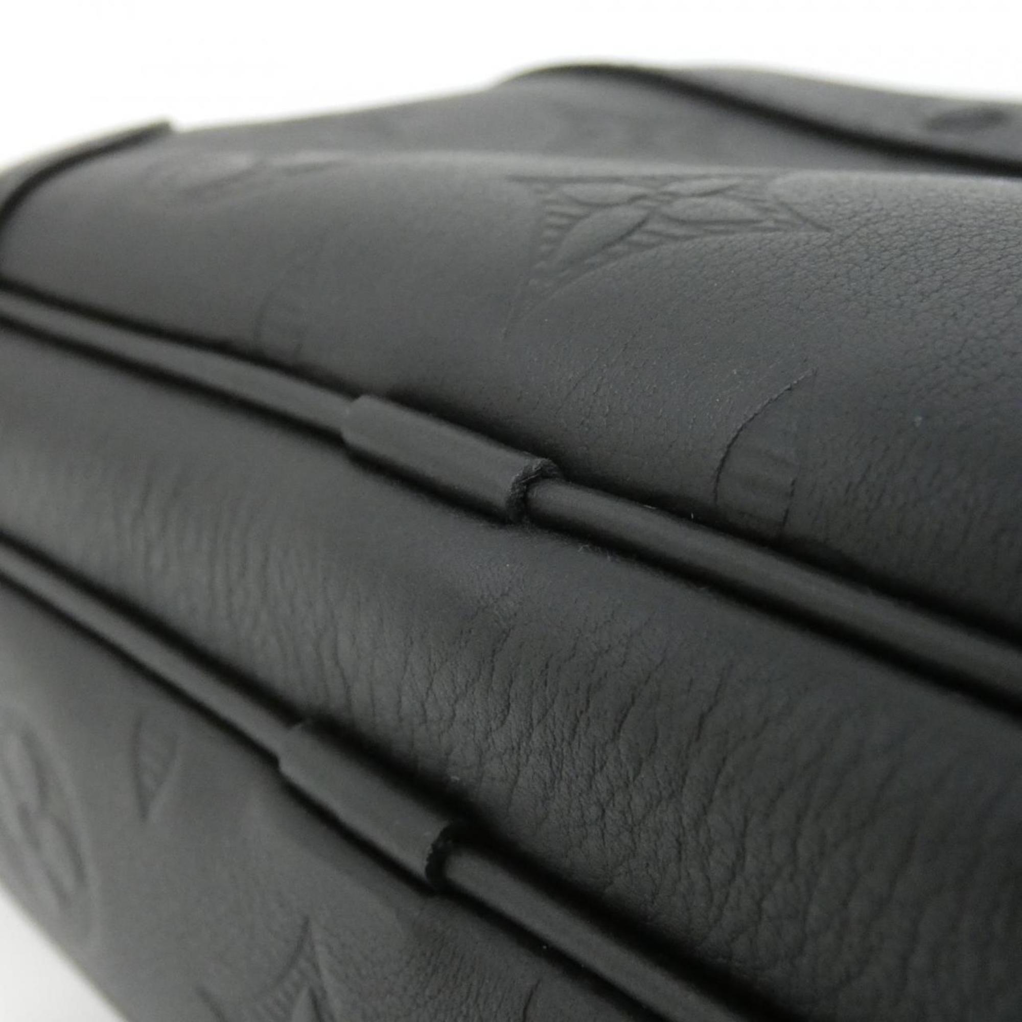 Louis Vuitton Black Leather Shoulder Bag (Pre-Owned)