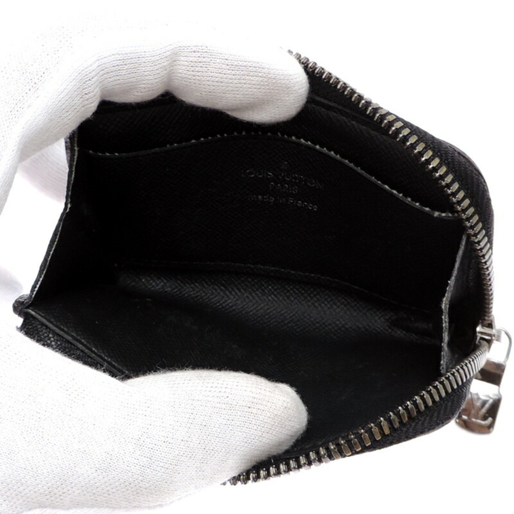 Louis Vuitton Black Monogram Eclipse Coin Purse/Coin Case (Pre-Owned)