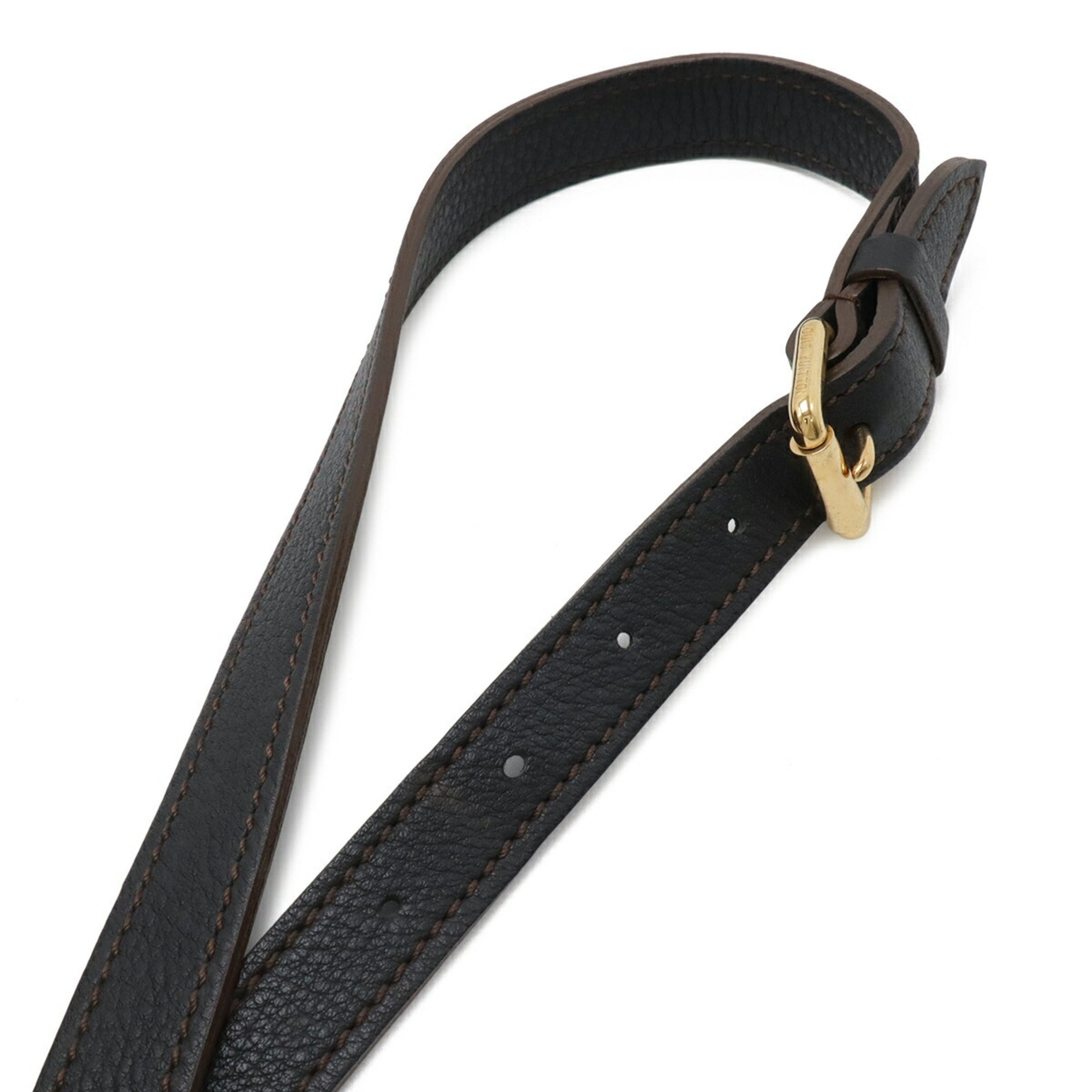 Louis Vuitton Black Noir Leather Shoulder Bag (Pre-Owned)