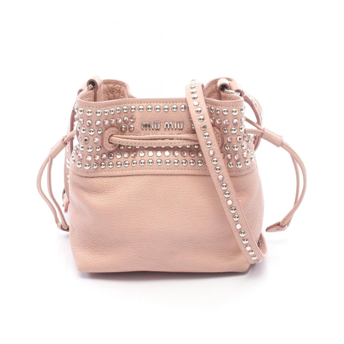 Miu Miu Pink Leather Handbag Shoulder Bag (Pre-Owned)