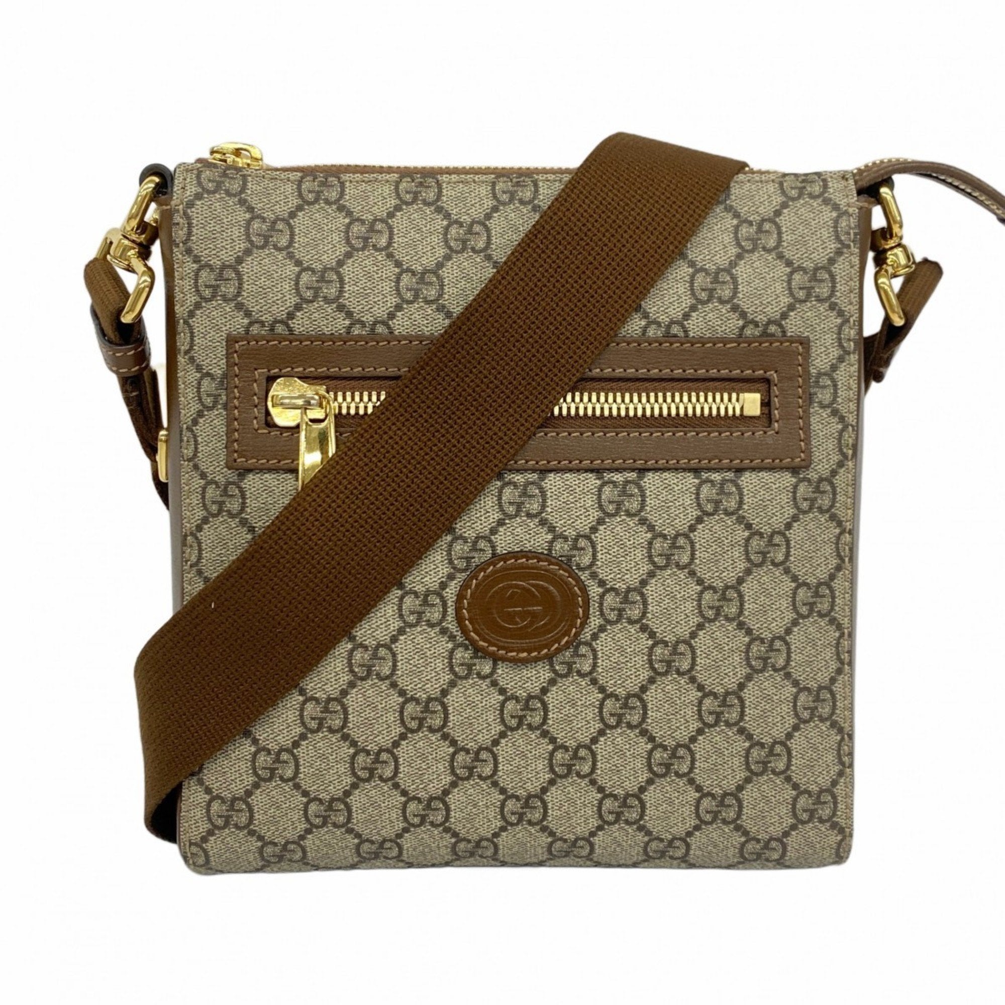 Gucci Brown Pvc Shoulder Bag (Pre-Owned)