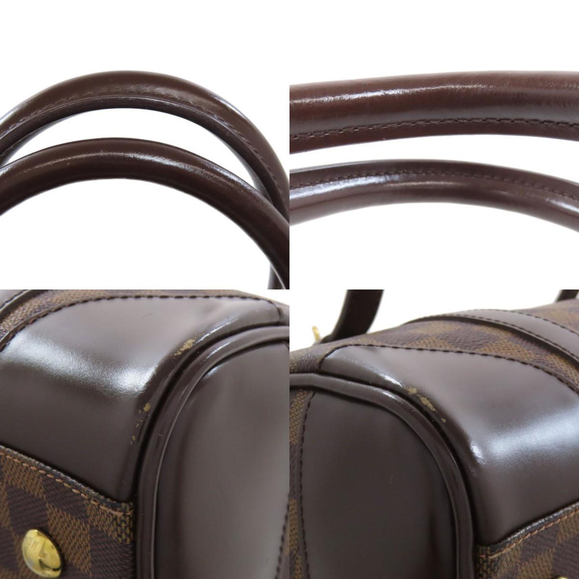 Louis Vuitton Brown Ebene Damier Canvas Boston Bag (Pre-Owned)