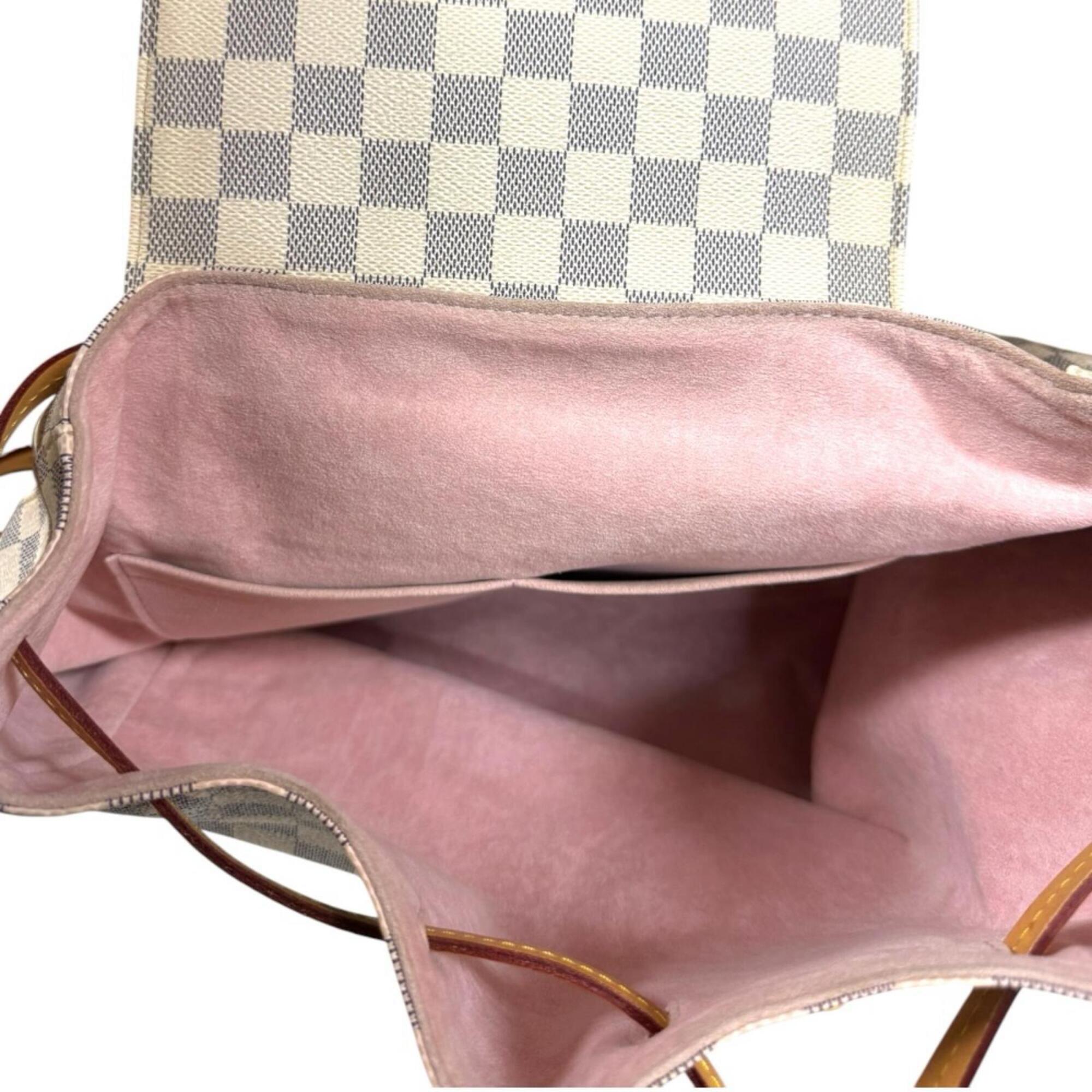 Louis Vuitton White Damier Azur Backpack (Pre-Owned)