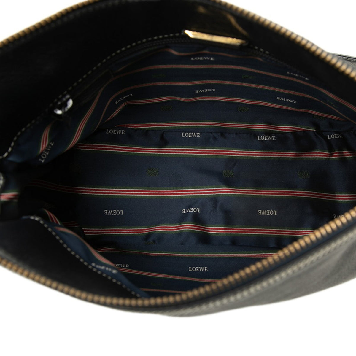 Loewe Navy Leather Shoulder Bag (Pre-Owned)