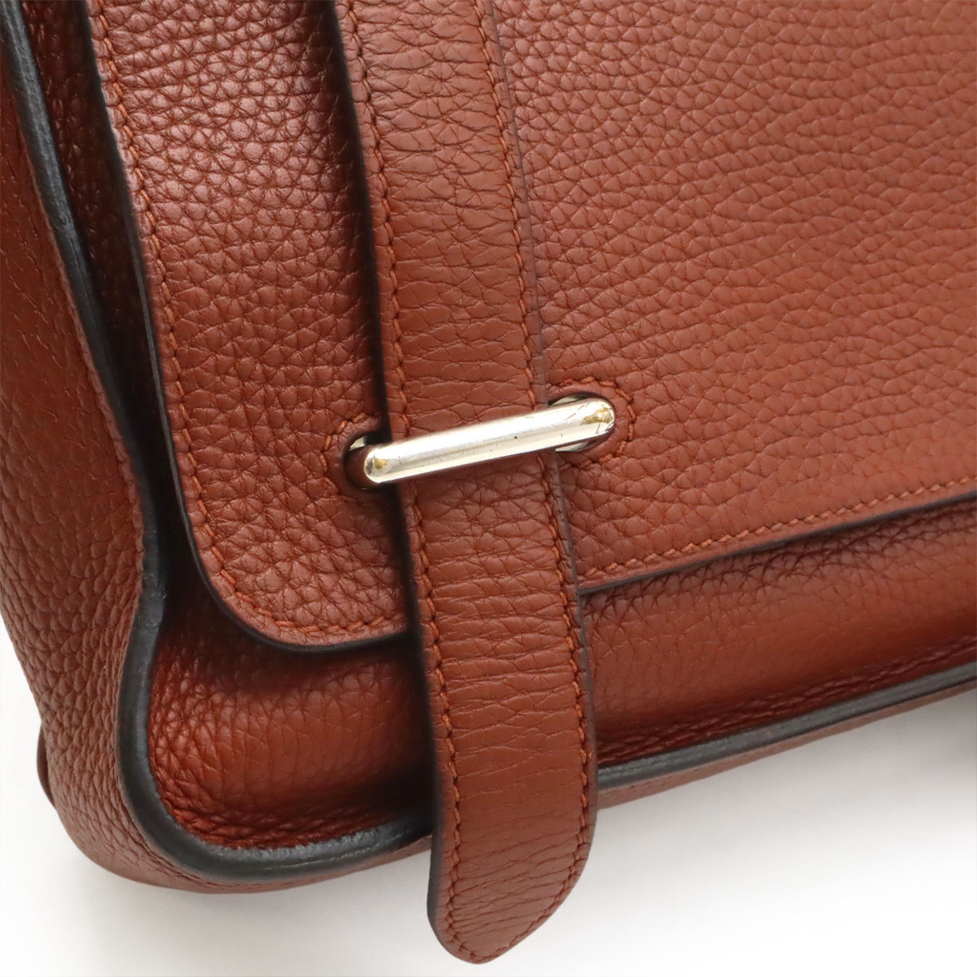 Hermes Caporal Sienne Togo Leather Shoulder Bag (Pre-Owned)