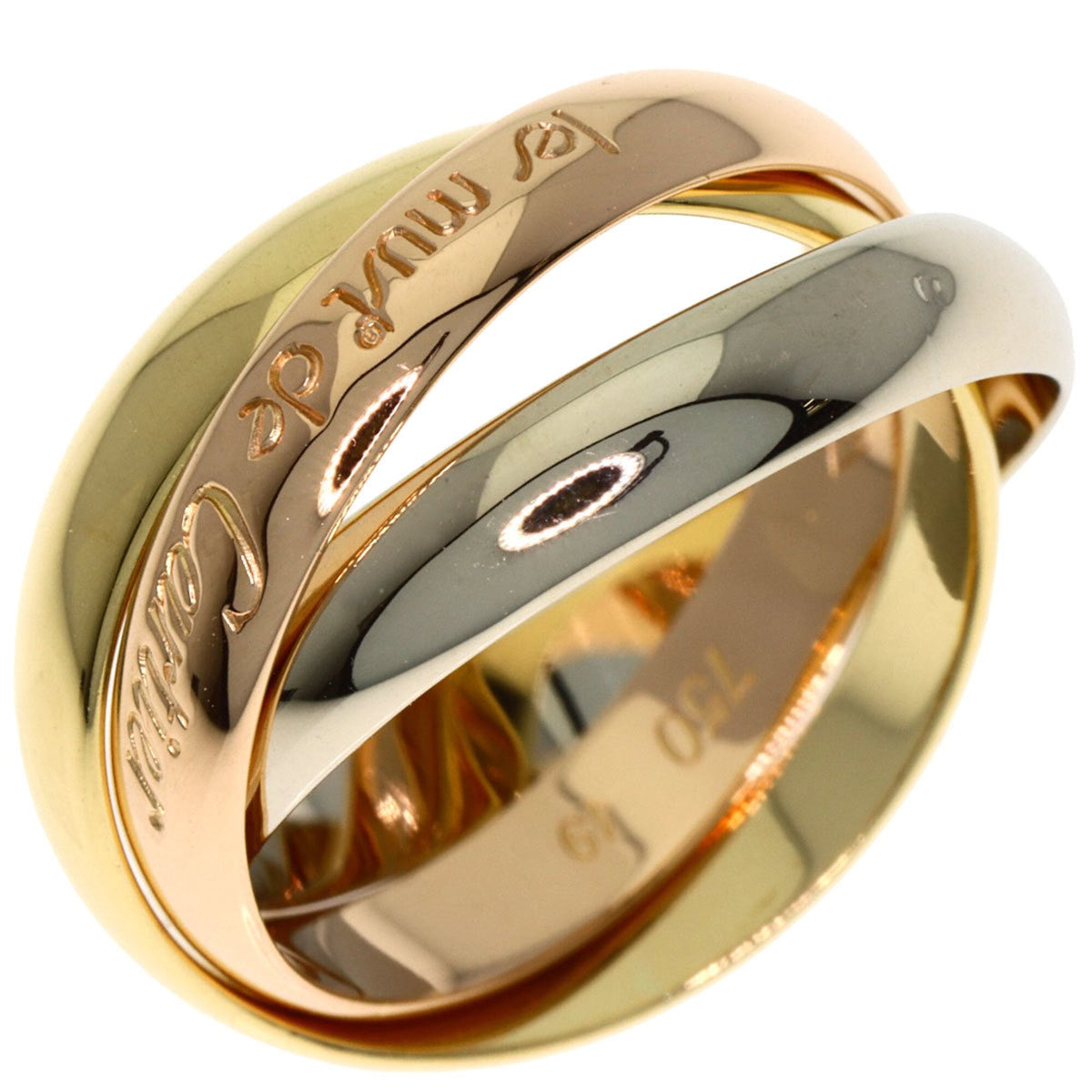 Cartier Yellow Gold (18K) Pink Gold (18K) White Gold (18K) Band Ring (Pre-Owned)