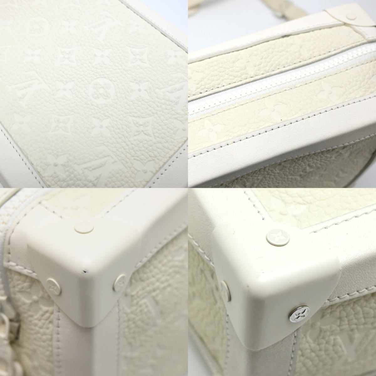 Louis Vuitton White Leather Shoulder Bag (Pre-Owned)