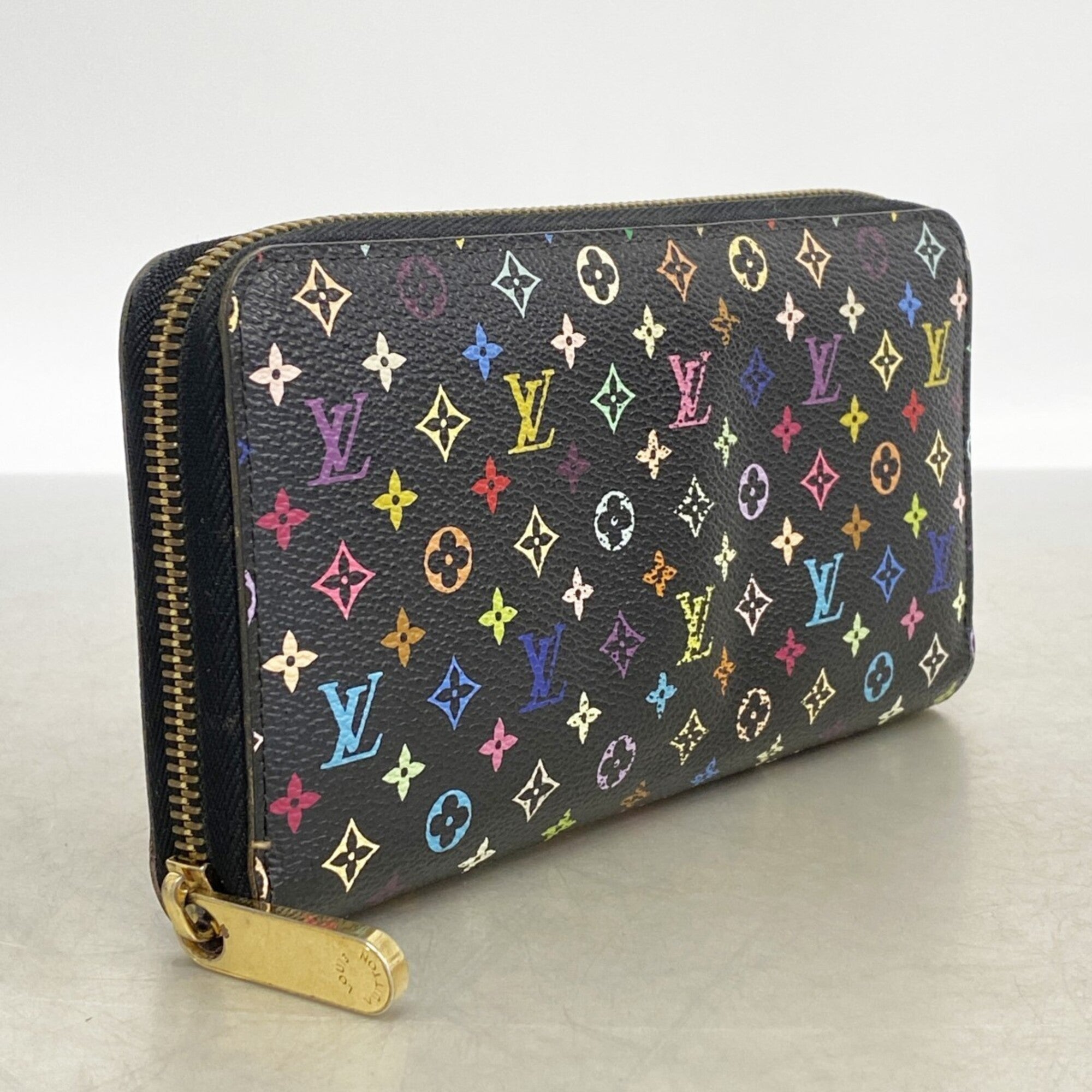 Louis Vuitton Noir Violet Long Wallet (Bi-Fold) (Pre-Owned)