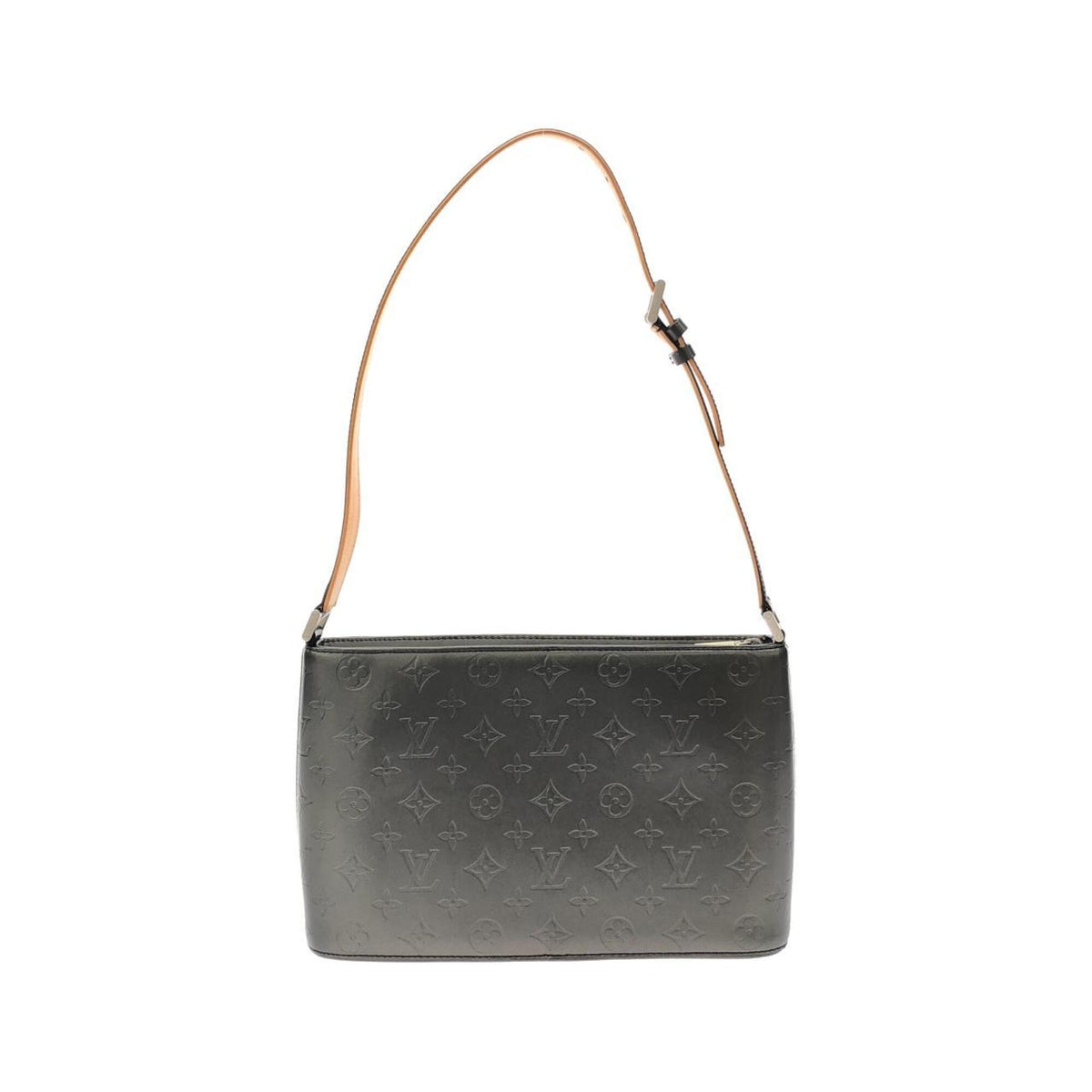 Louis Vuitton Monogram Mat Black Leather Shoulder Bag (Pre-Owned)