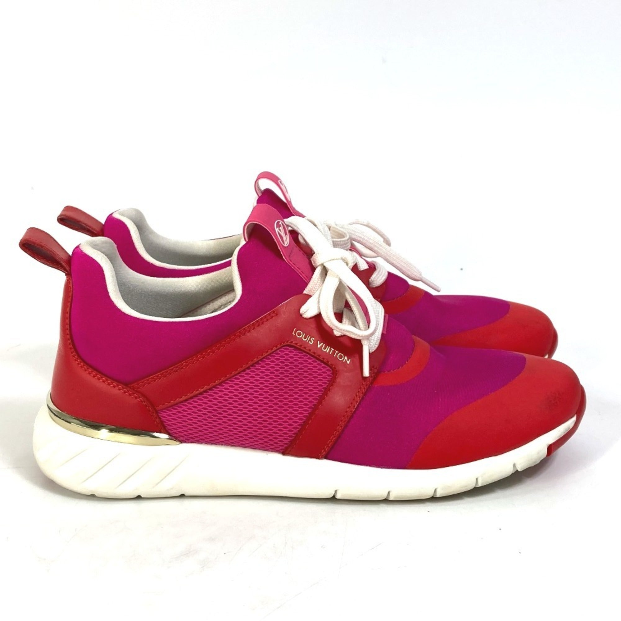Louis Vuitton Pink Red Color Sneakers (Pre-Owned)