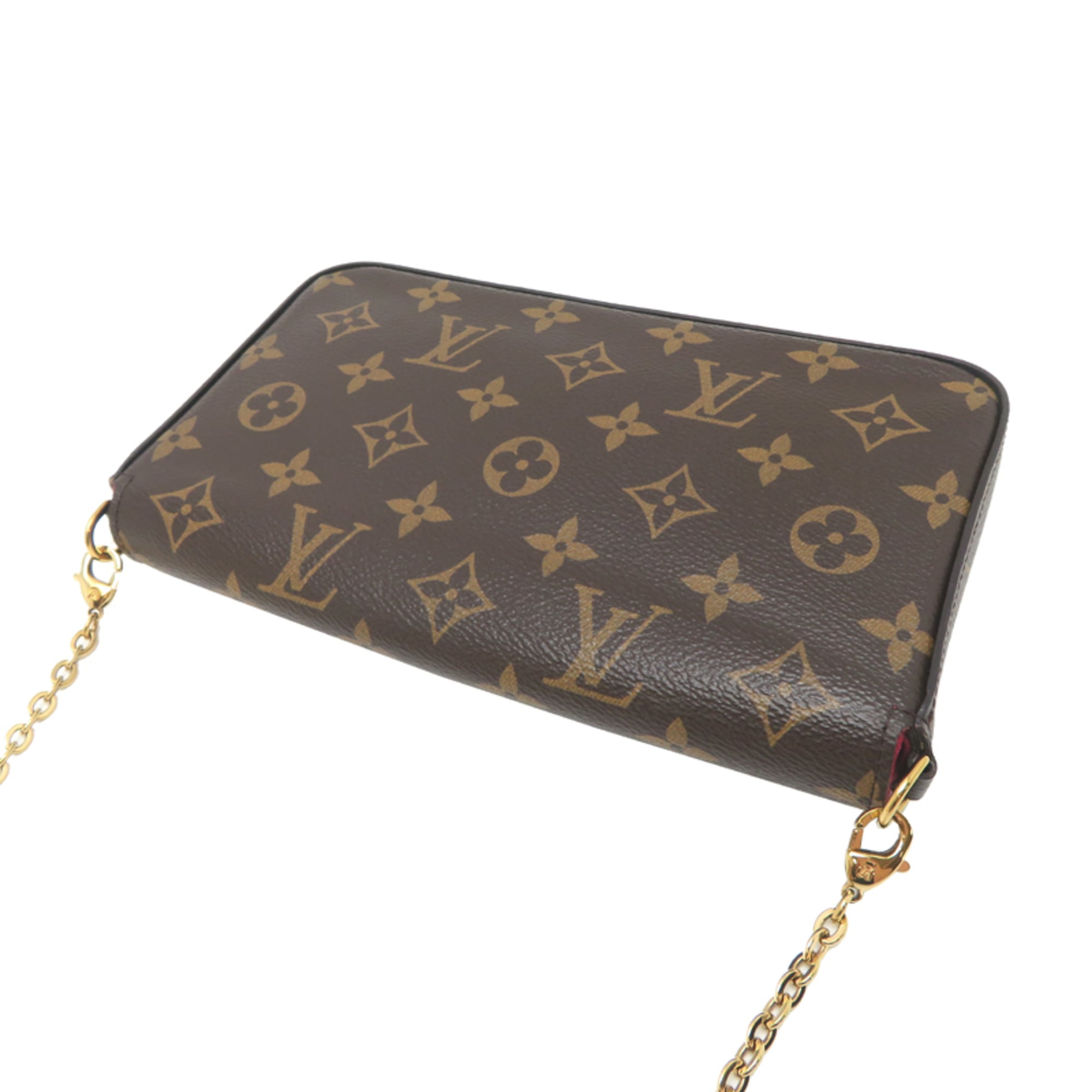 Louis Vuitton Fuchsia Monogram Pochette Pouch Shoulder Bag (Pre-Owned)