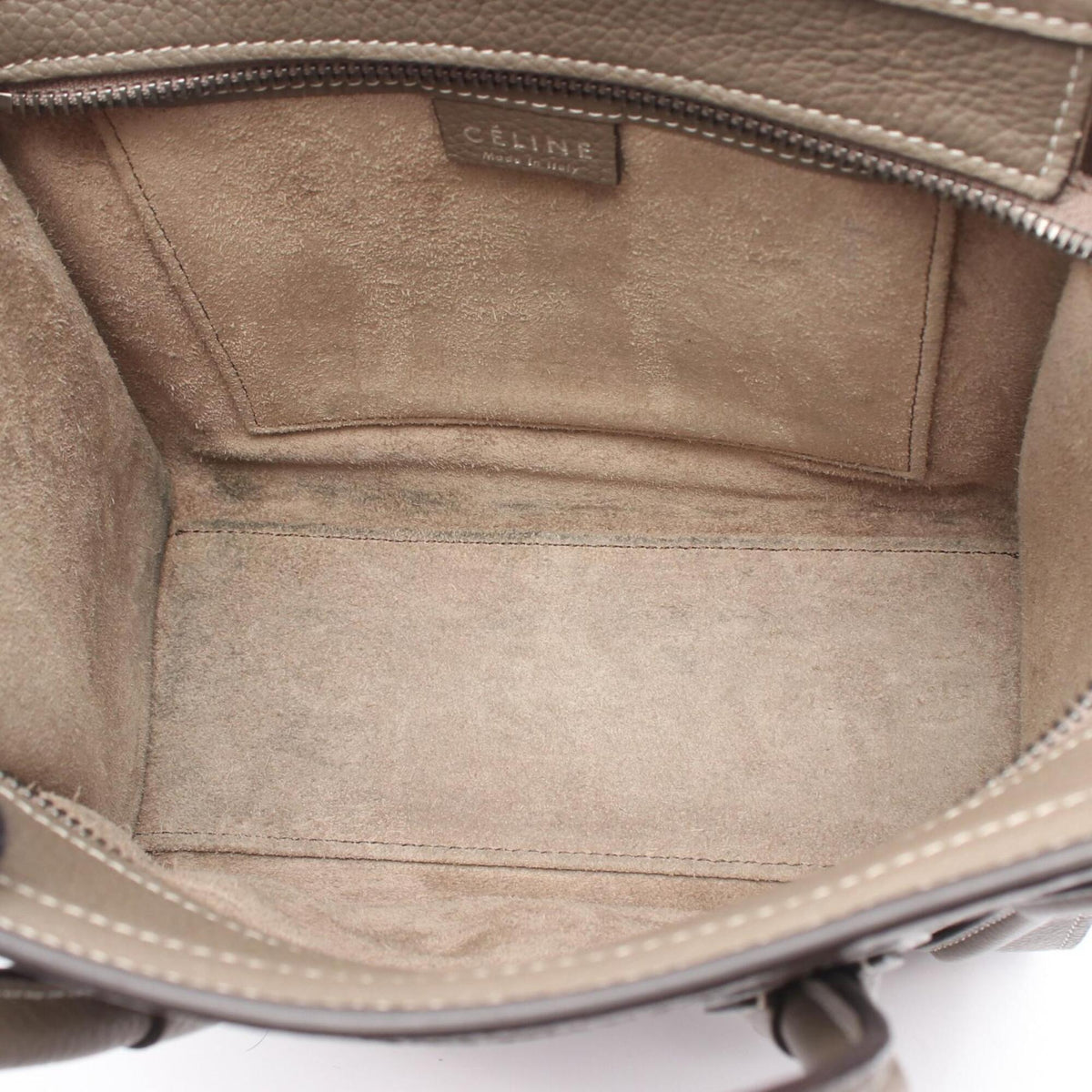 Celine Gray Leather Handbag (Pre-Owned)