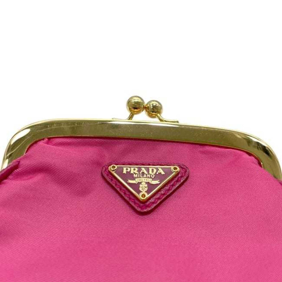 Prada Pink Nylon Coin Purse/Coin Case (Pre-Owned)
