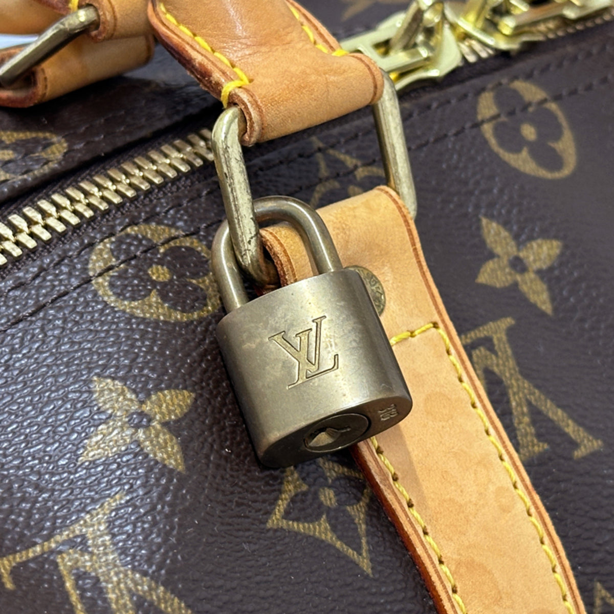 Louis Vuitton Brown Monogram Canvas Boston Bag (Pre-Owned)
