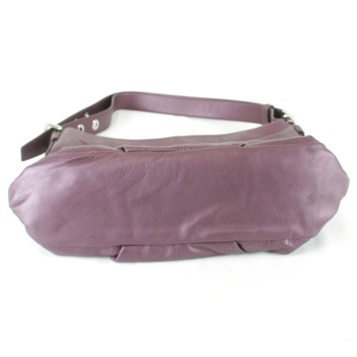 Coach Purple Leather Shoulder Bag (Pre-Owned)