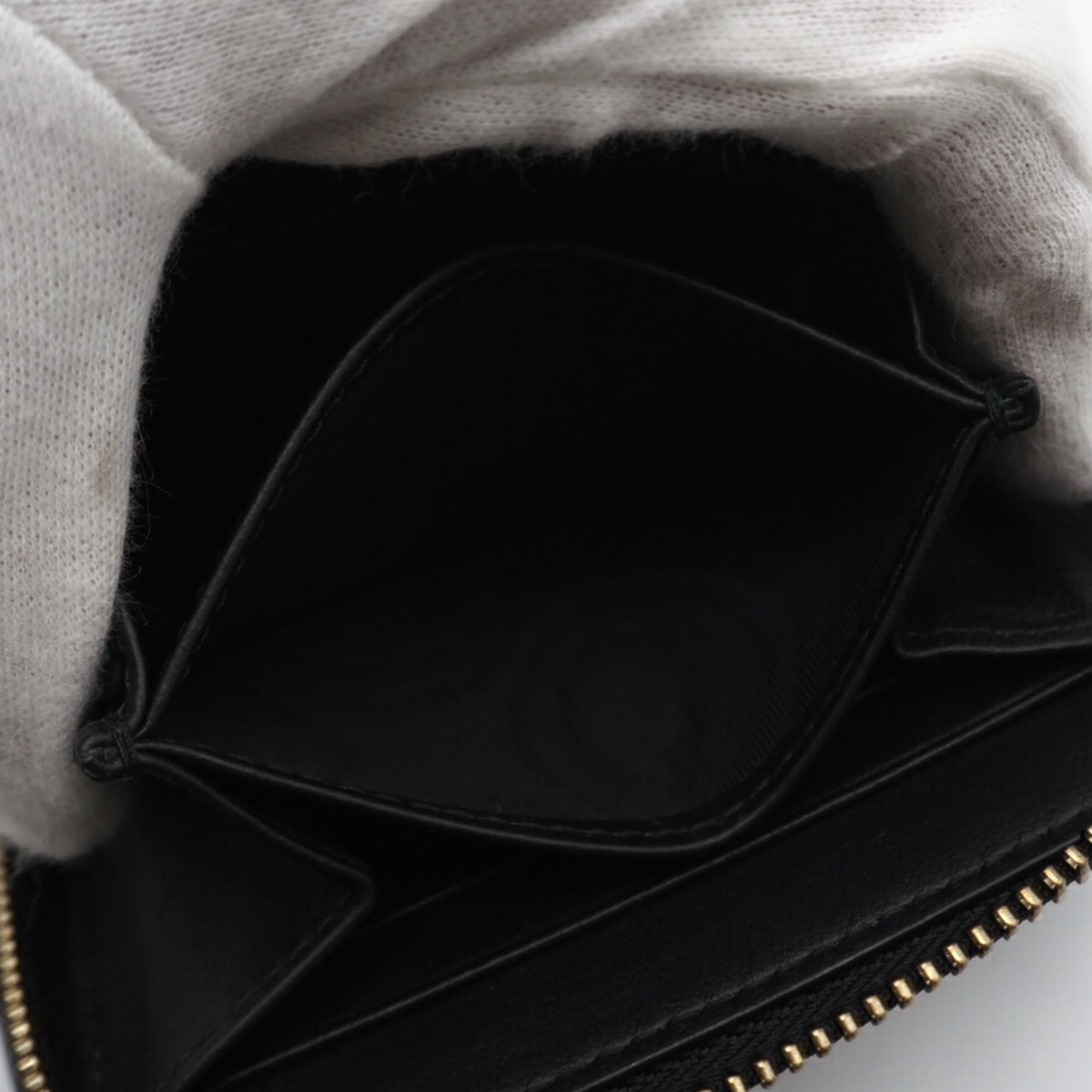 Christian Dior Black Leather Coin Purse/Coin Case (Pre-Owned)