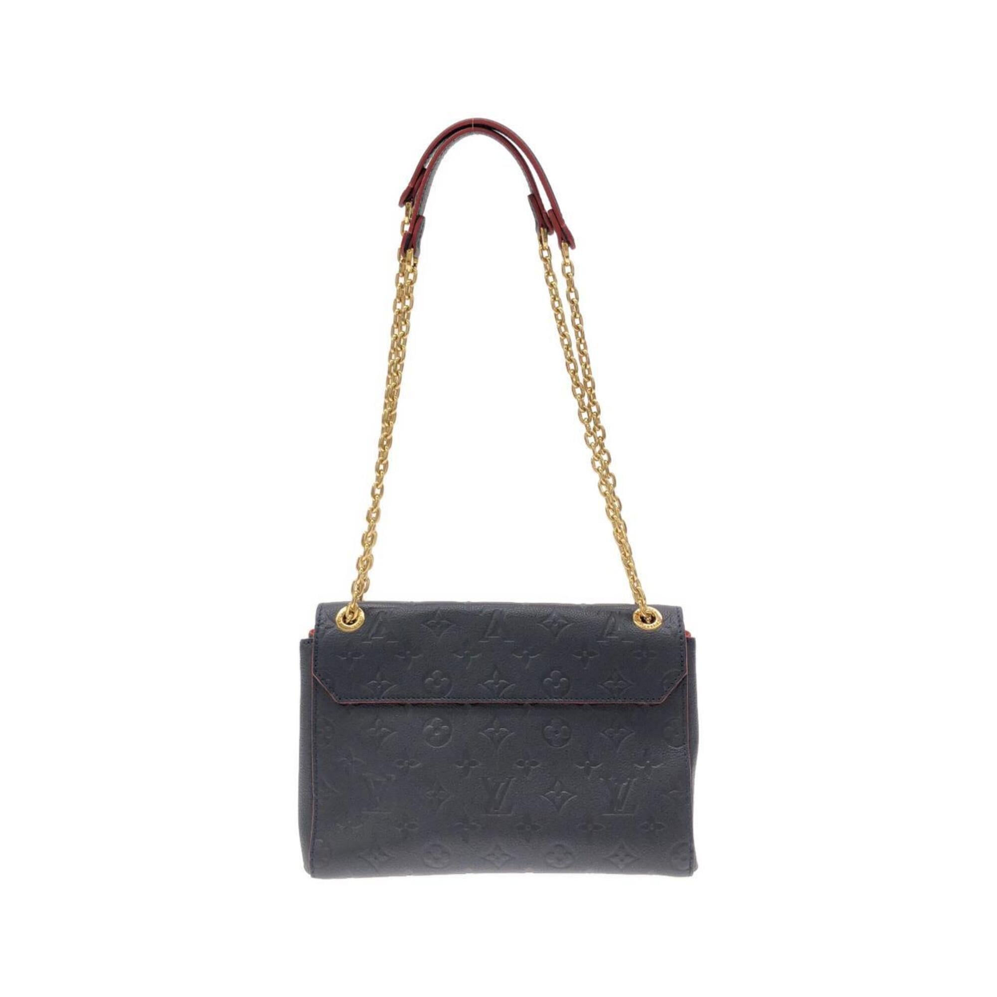 Louis Vuitton Marine Rouge Leather Shoulder Bag (Pre-Owned)