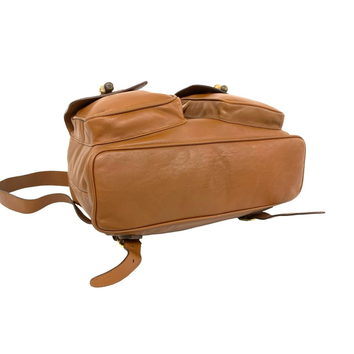 Gucci Brown Leather Backpack (Pre-Owned)
