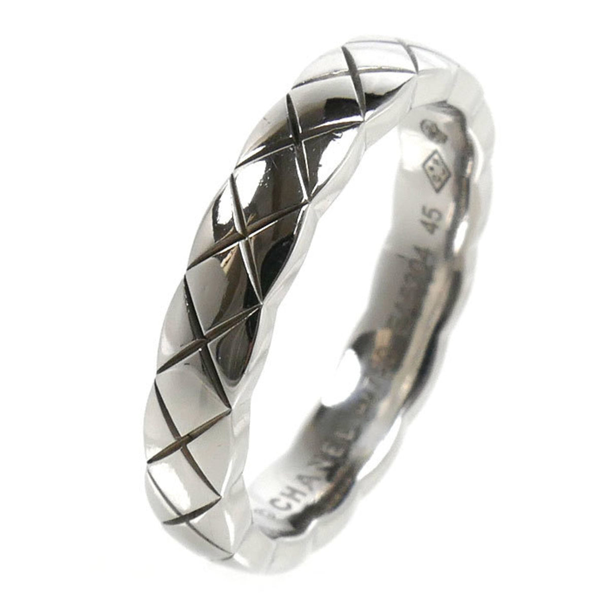 Chanel White Gold (18K) Band Ring (Pre-Owned)