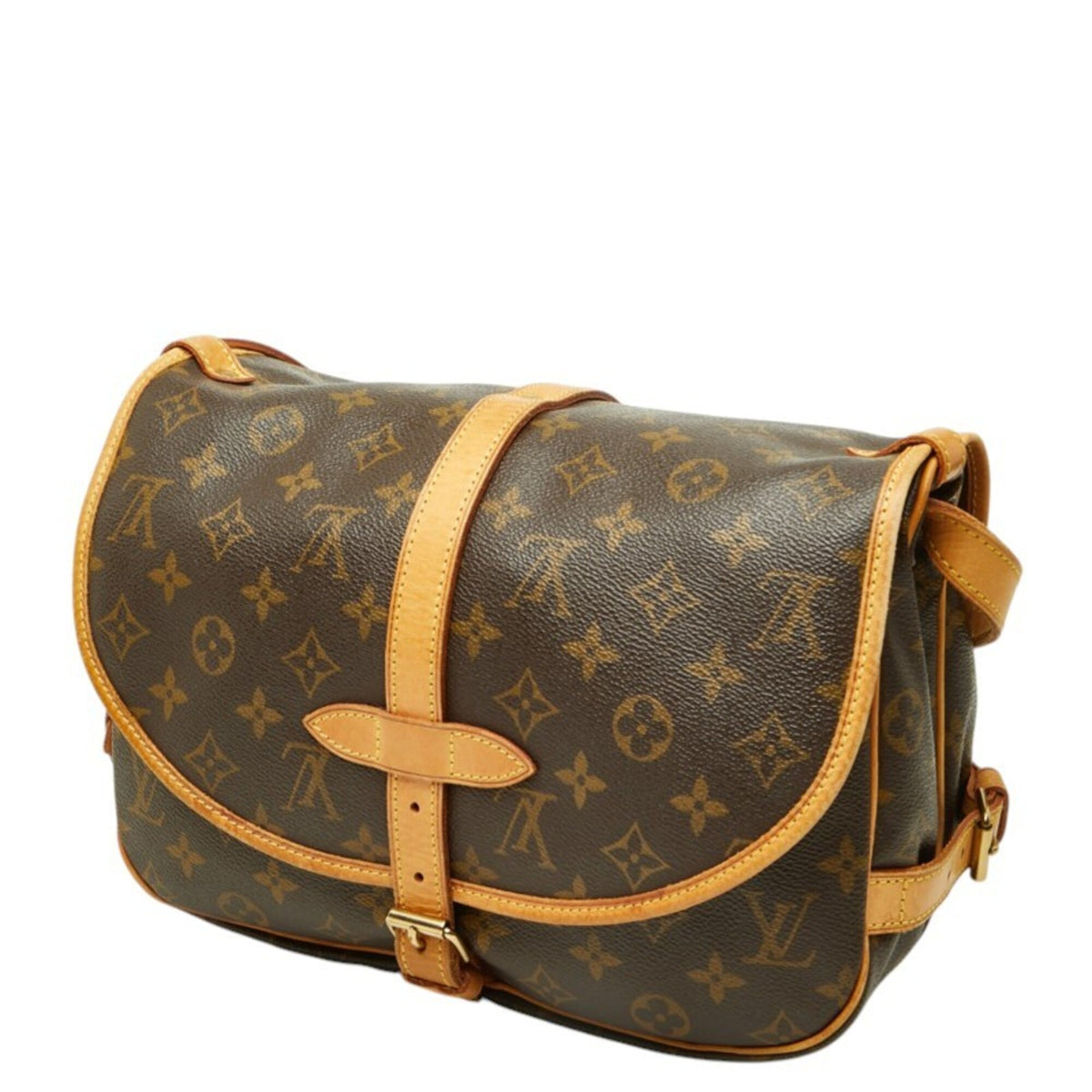 Louis Vuitton Brown Pvc Leather Shoulder Bag (Pre-Owned)