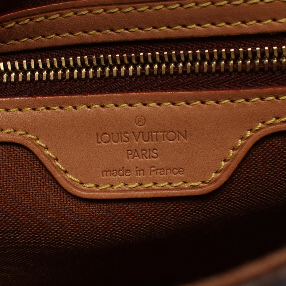 Louis Vuitton Brown Coated Canvas Leather Handbag (Pre-Owned)