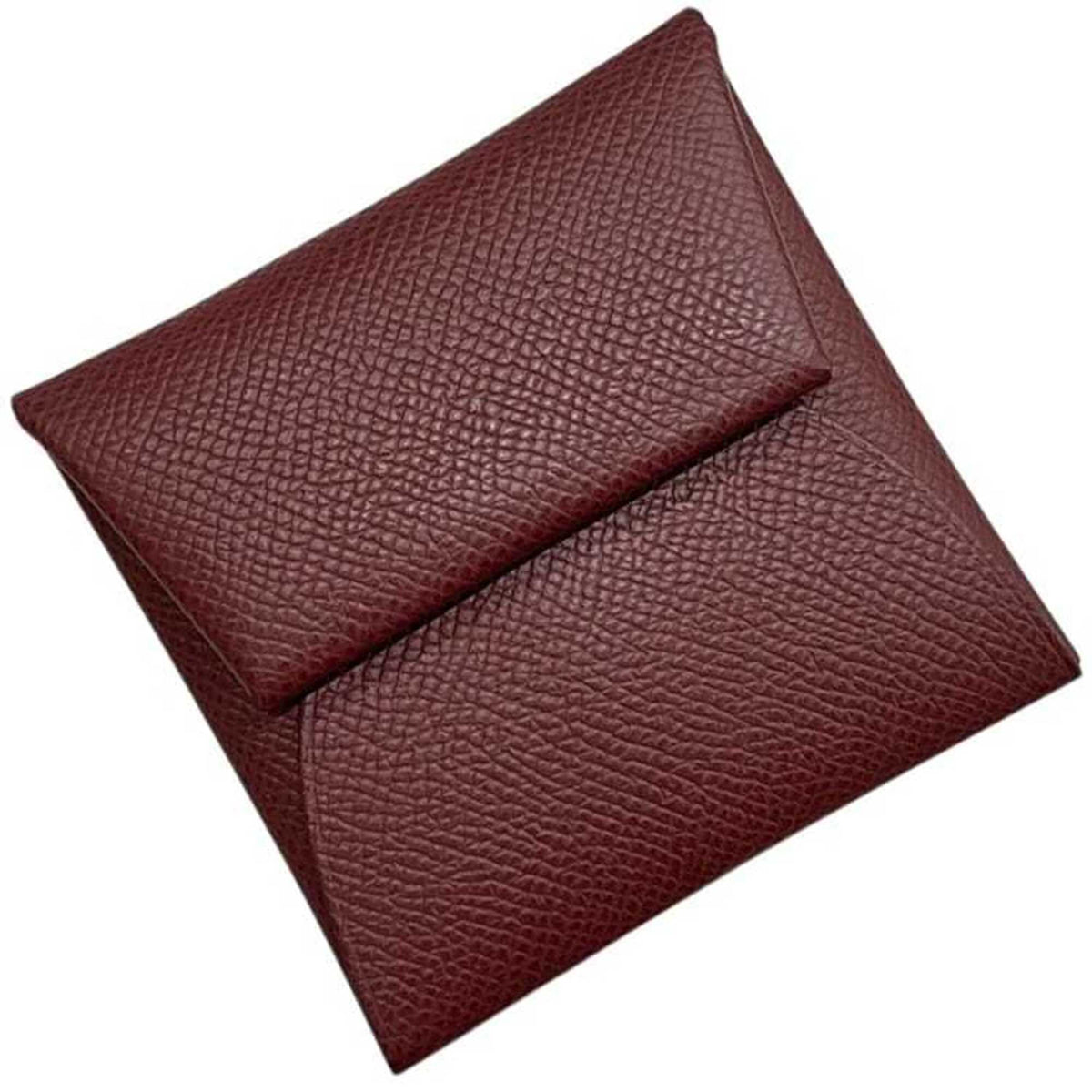 Hermes Bordeaux Epsom Leather Coin Purse/Coin Case (Pre-Owned)