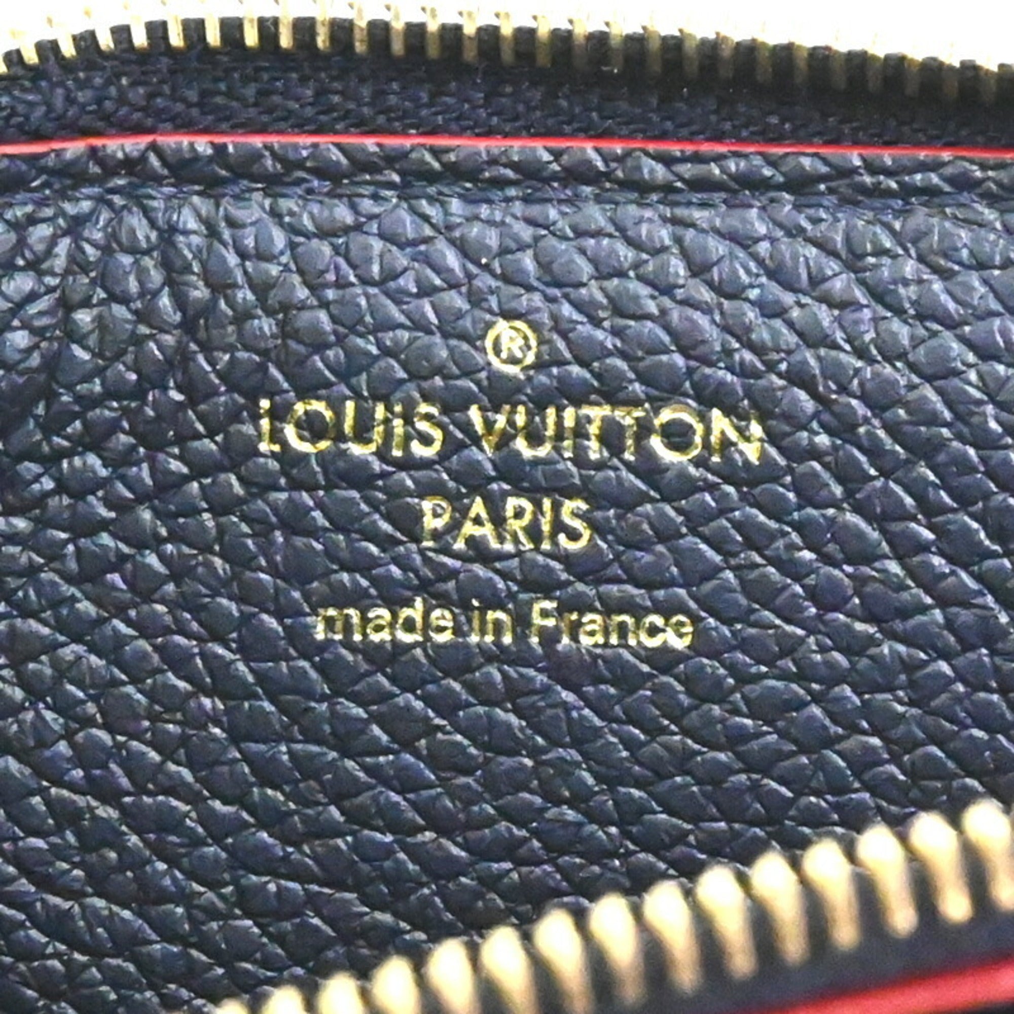 Louis Vuitton Marine Rouge Navy Red Color Monogram Empreinte Coin Purse/Coin Case (Pre-Owned)