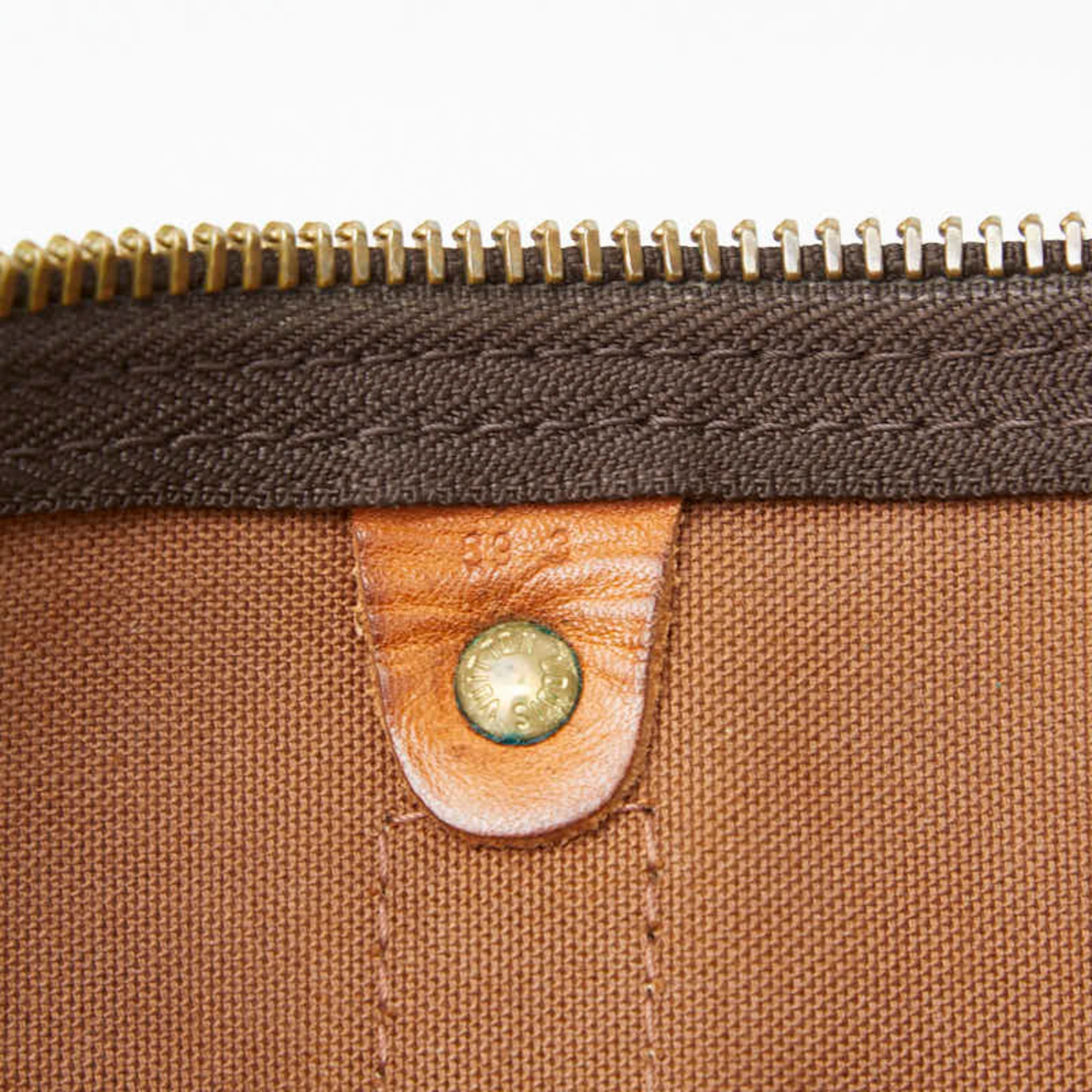 Louis Vuitton Brown Pvc Leather Boston Bag Shoulder Bag (Pre-Owned)