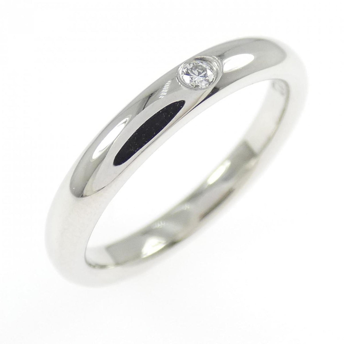 Tiffany Platinum Platinum 950 Band Ring (Pre-Owned)