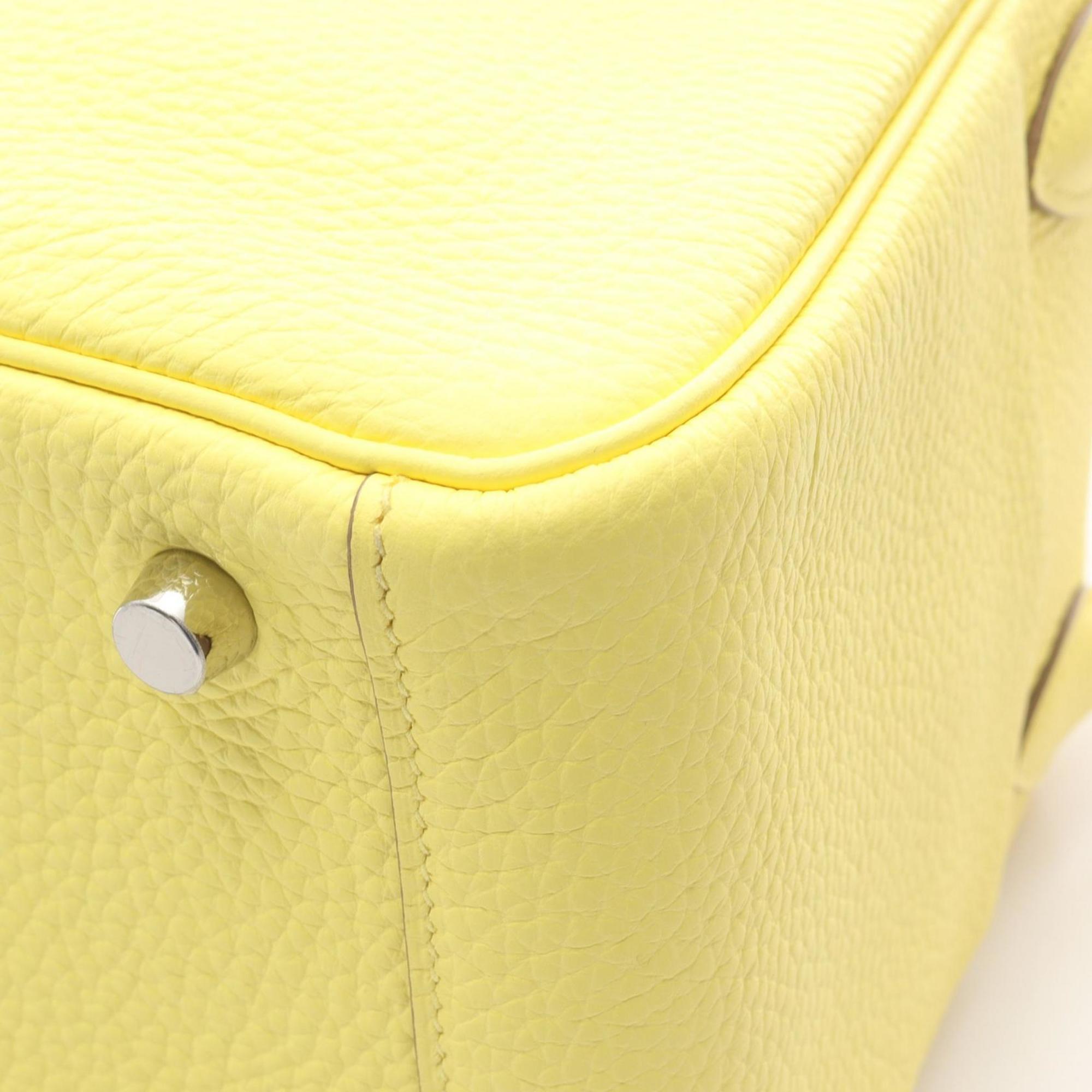 Hermes Yellow Taurillon Clemence Leather Leather Shoulder Bag (Pre-Owned)