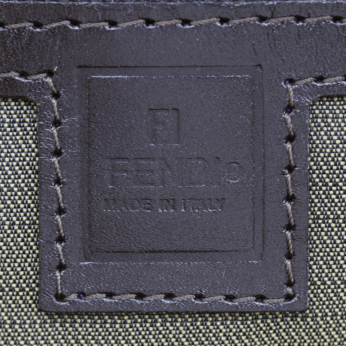 Fendi Zucca Brown Nylon Canvas Briefcase (Pre-Owned)