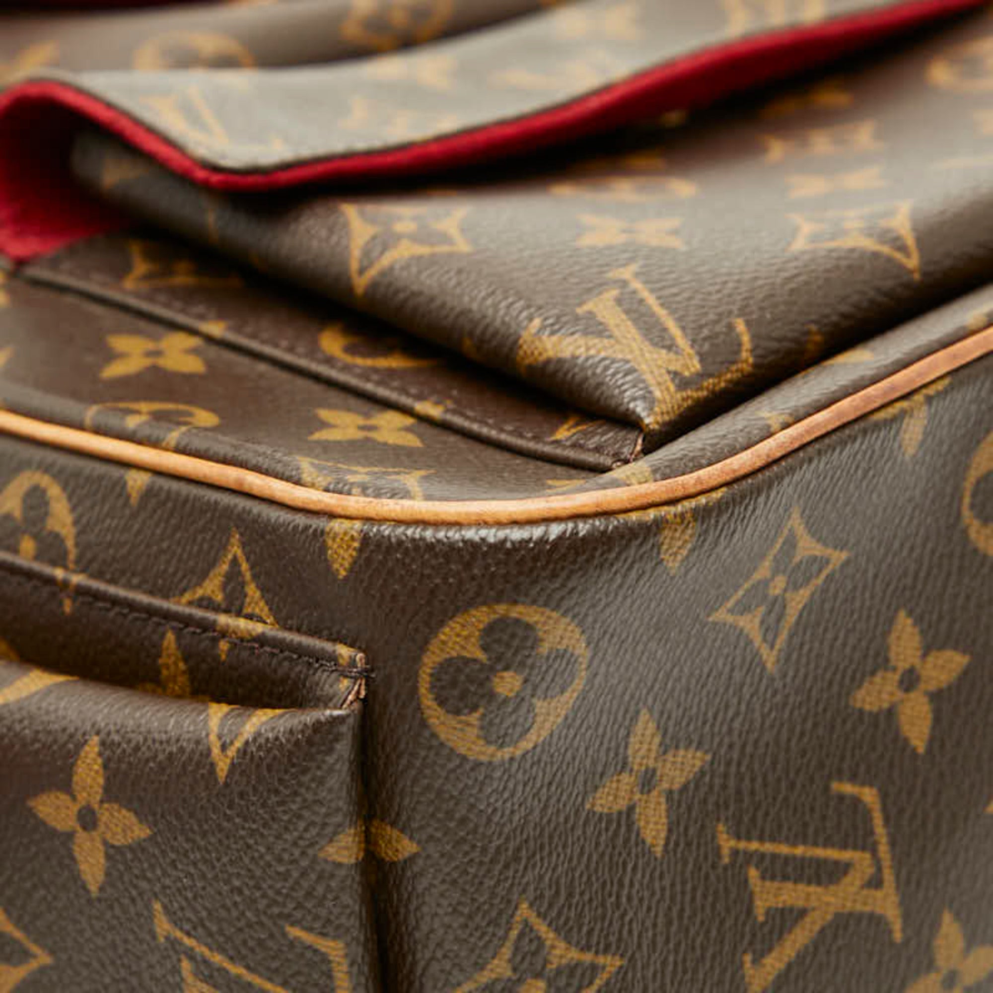 Louis Vuitton Brown Pvc Leather Handbag (Pre-Owned)