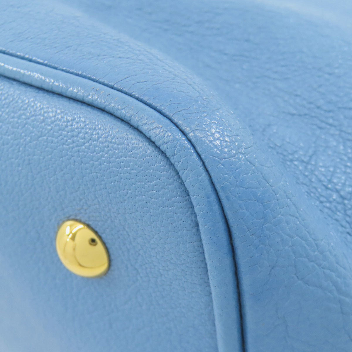 Miu Miu Light Blue Leather Handbag (Pre-Owned)