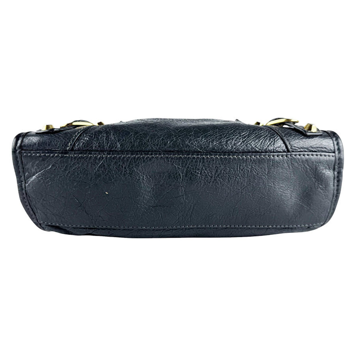 Balenciaga Gray Leather Handbag Shoulder Bag (Pre-Owned)
