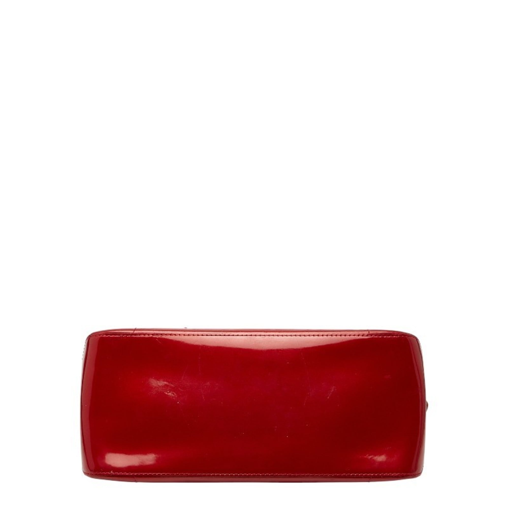 Louis Vuitton Pomme D'amour Red Color Patent Leather Handbag (Pre-Owned)