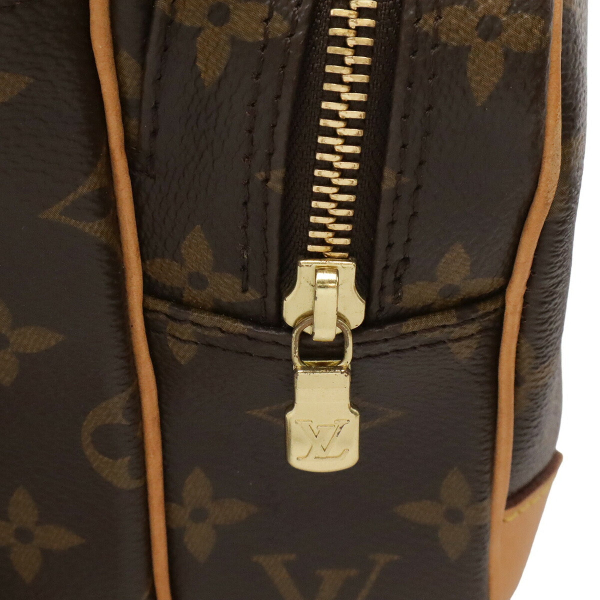 Louis Vuitton Brown Monogram Canvas Pvc Coated Canvas Handbag Messenger Bag Shoulder Bag (Pre-Owned)