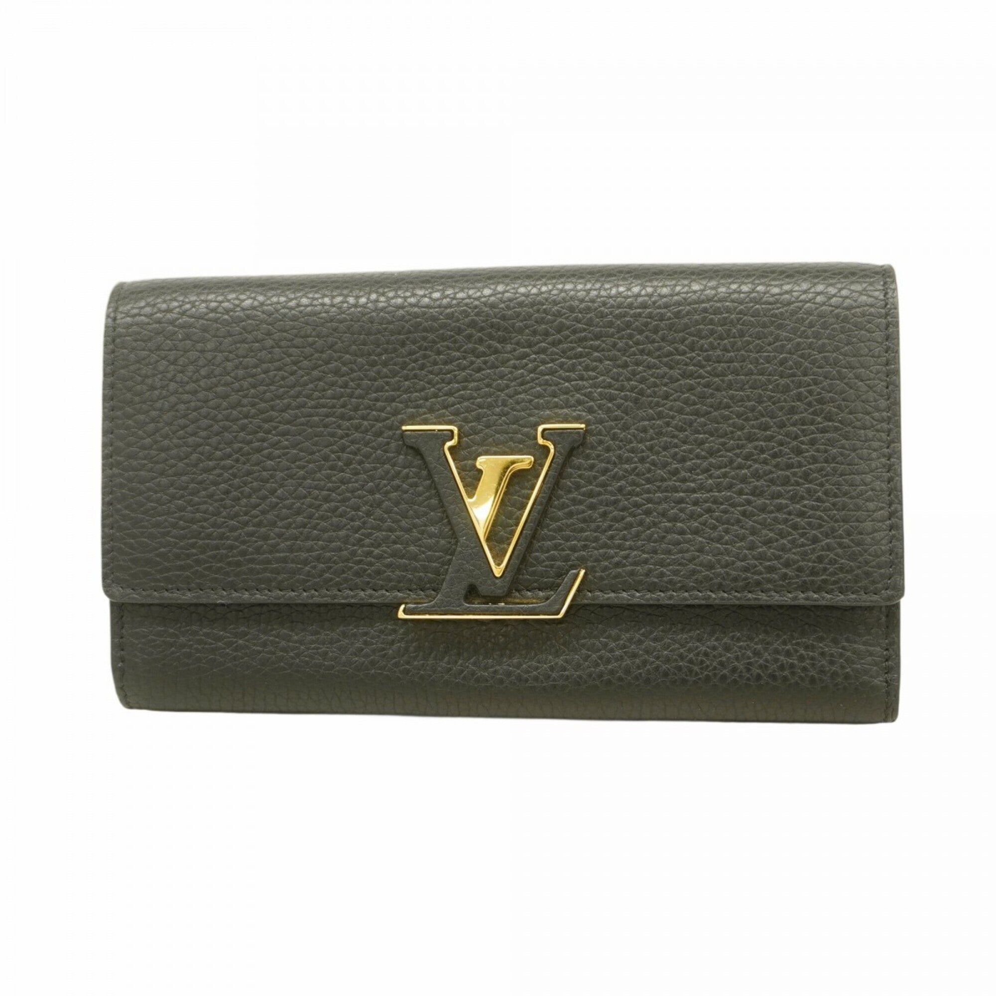 Louis Vuitton Noir Long Wallet (Bi-Fold) (Pre-Owned)