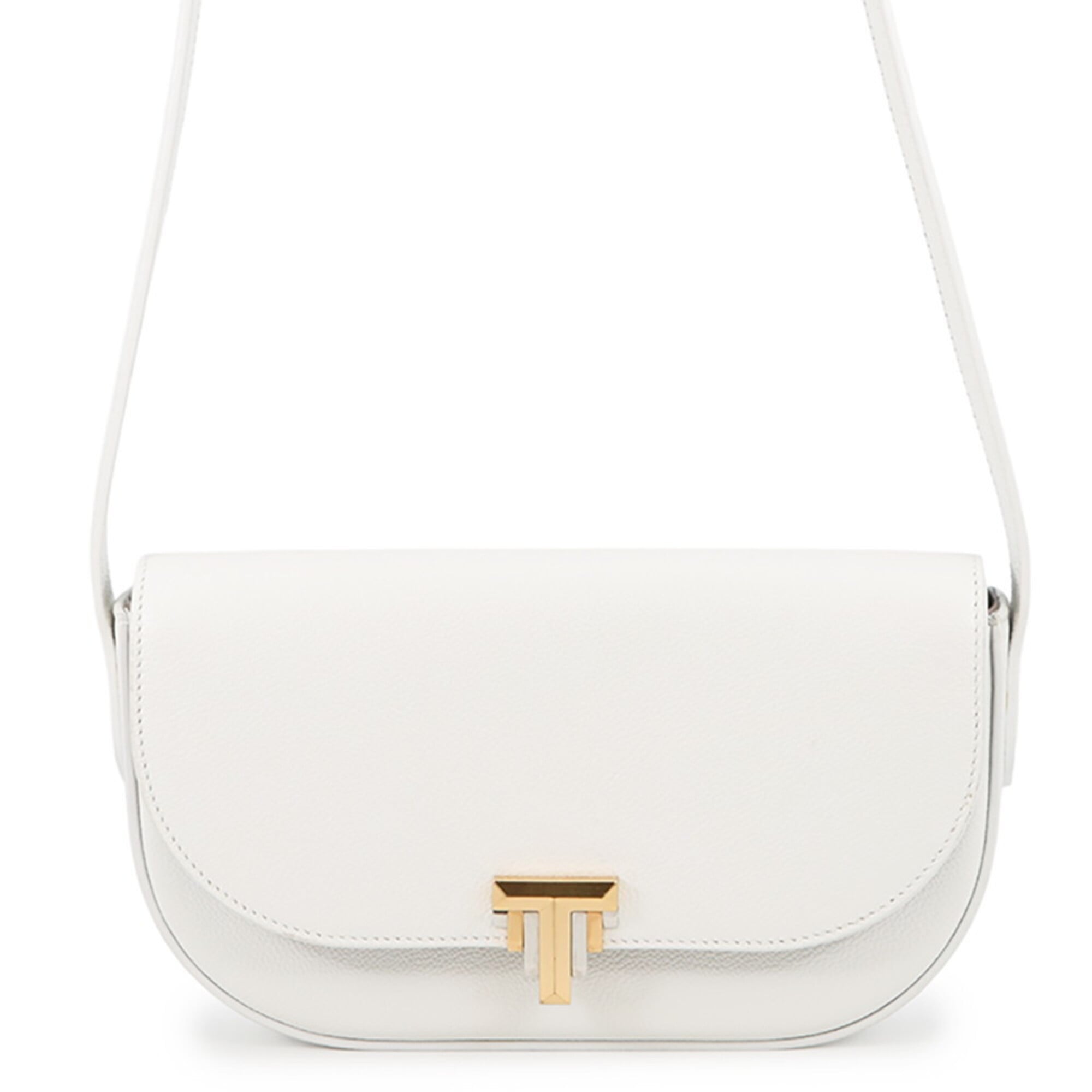 Tiffany White Leather Handbag Shoulder Bag (Pre-Owned)